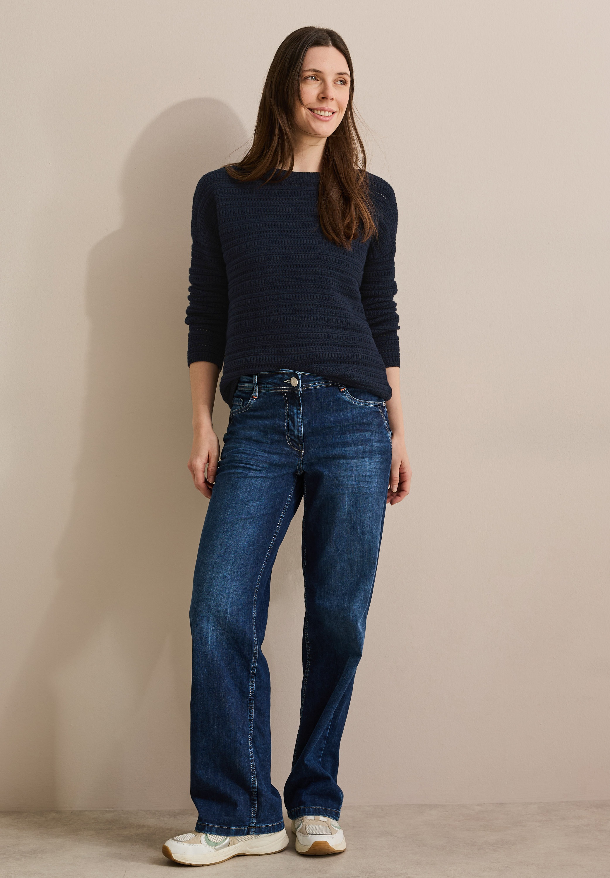 Cecil Strickpullover, im soften Baumwoll-Mix