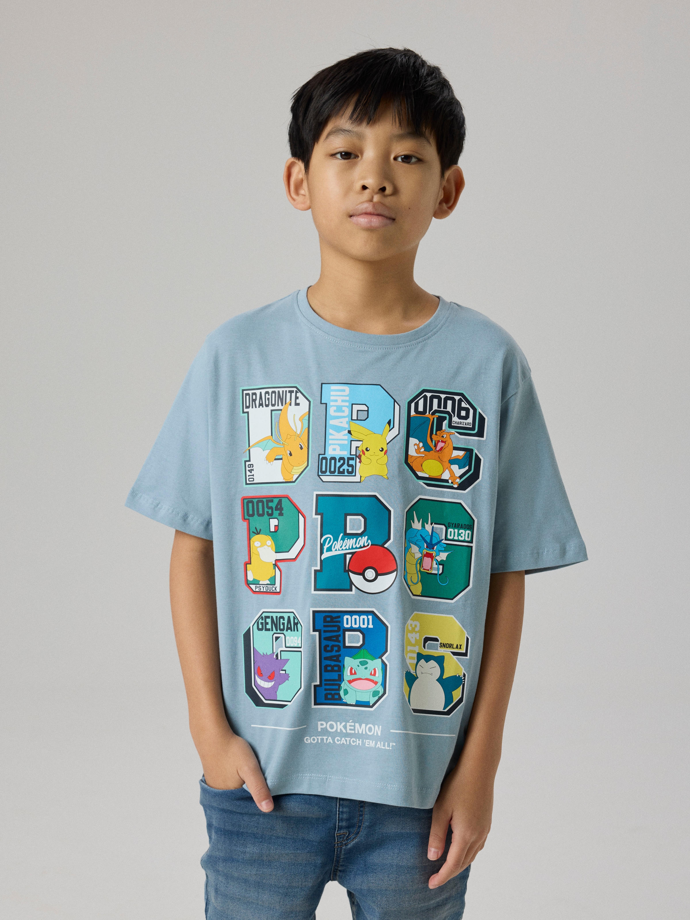 Name It T-Shirt »NKMJULIO POKEMON SS NREG TOP NOOS SKY« Baumwolle, regular fit