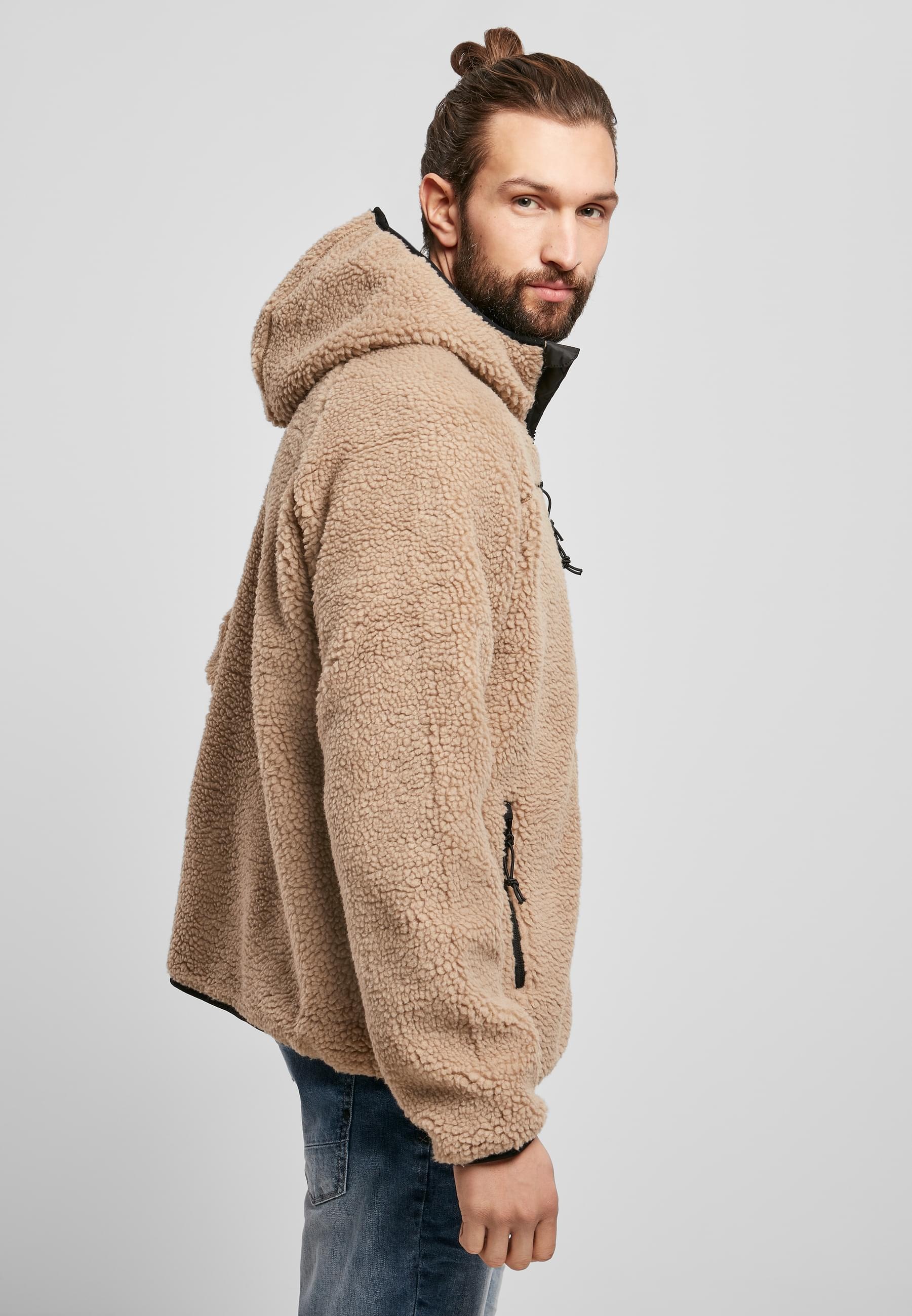 Brandit Anorak »Brandit Herren Teddyfleece Worker Jacket«, (1 St.), mit Kapuze