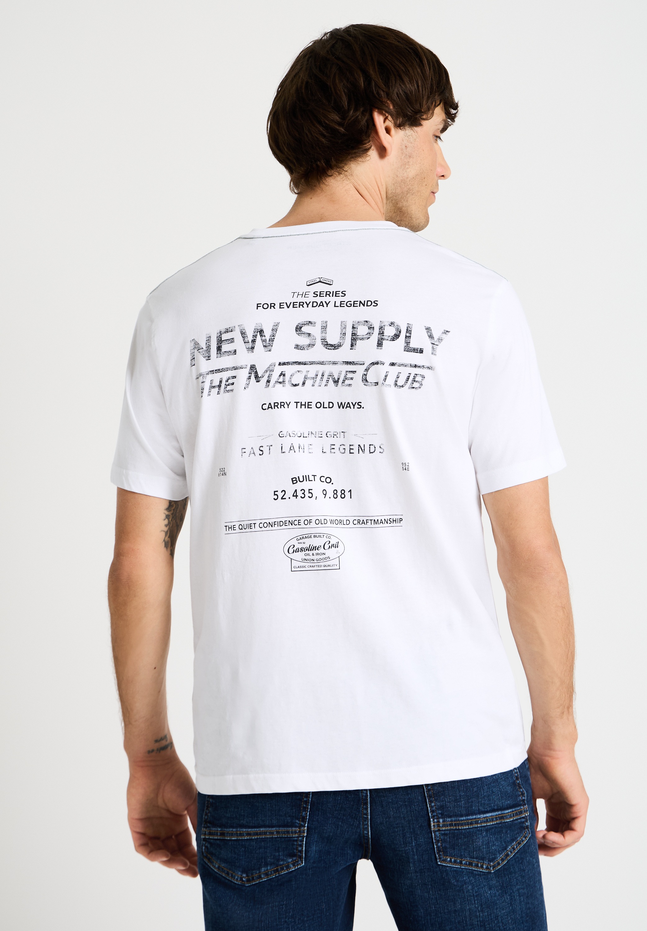 STREET ONE MEN T-Shirt aus reiner Baumwolle