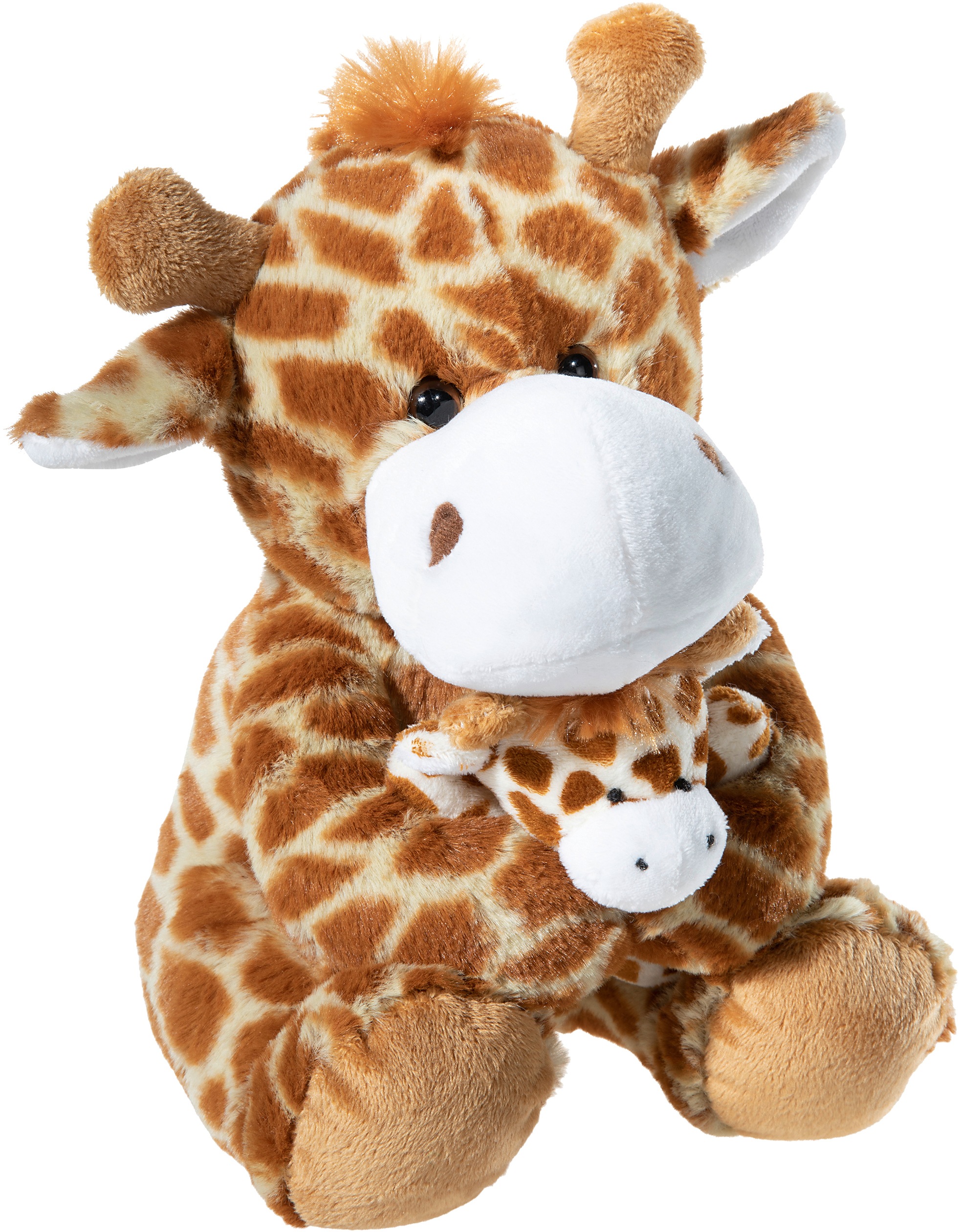 Kuscheltier Giraffe mit Baby, 25 cm