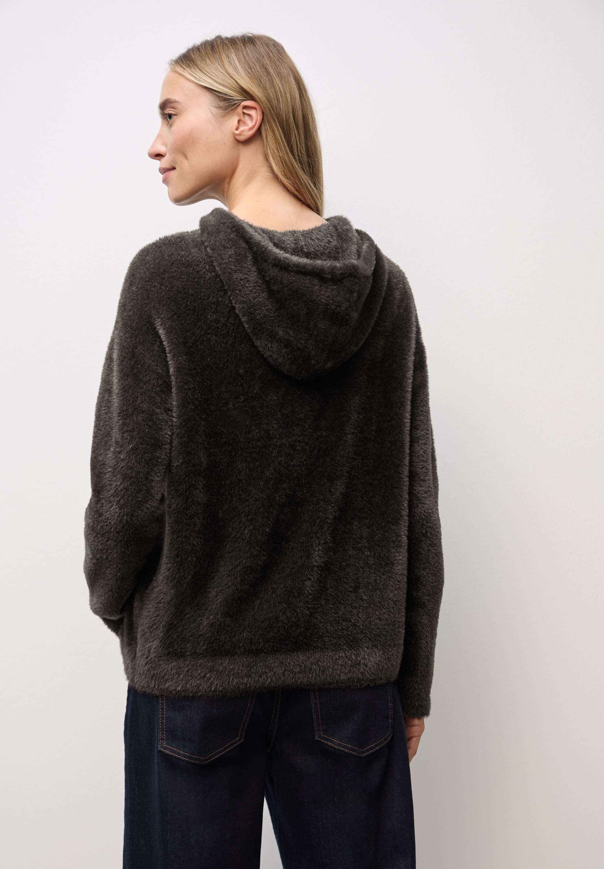 STREET ONE Kapuzenpullover aus softer Federgarn-Qualität günstig online kaufen