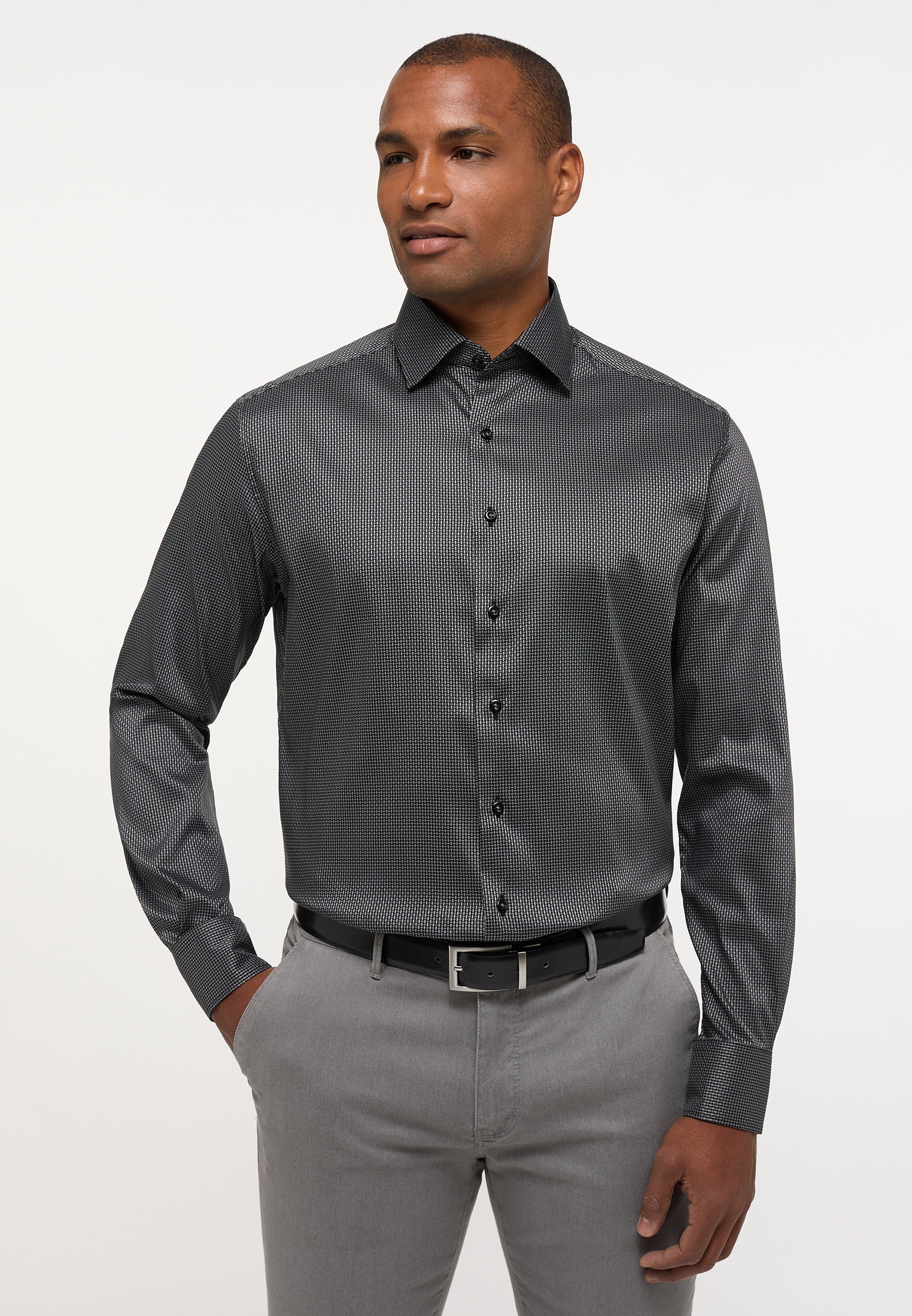 Eterna Langarmhemd "MODERN FIT" EASY IRON (bügelleicht) günstig online kaufen