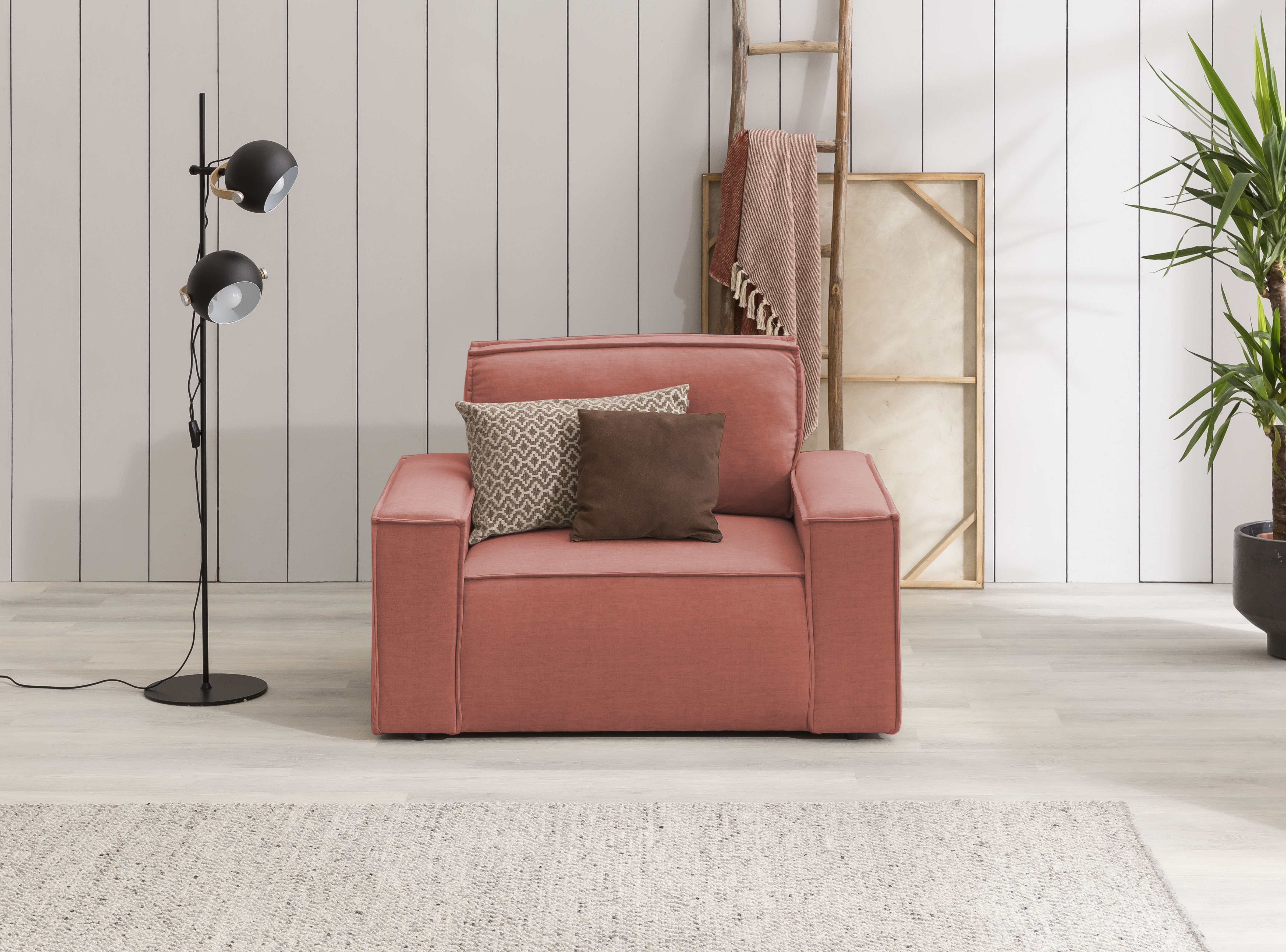 OTTO home Sessel "SHERWOOD Samtvelours Love-Seat" passend zur Polster-Serie SHERWOOD