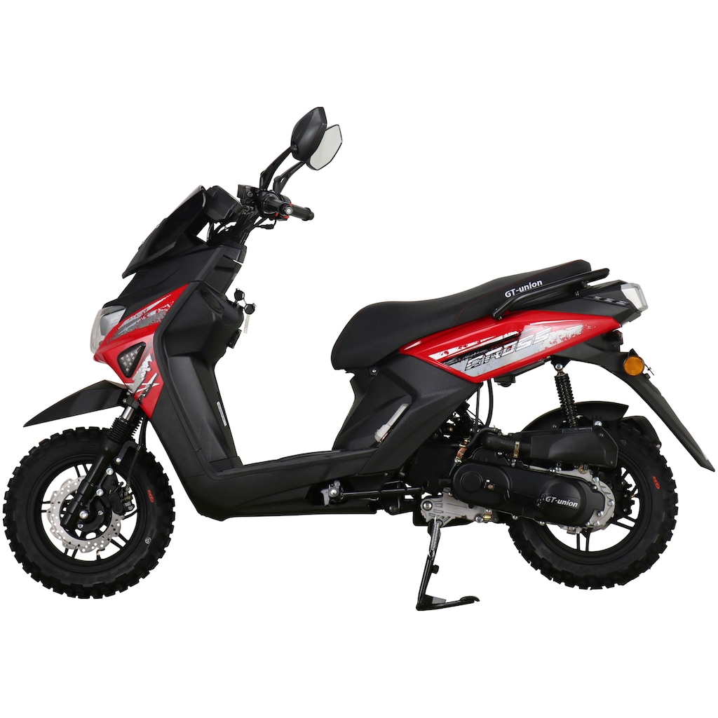 GT UNION Motorroller »PX 55 Cross-Concept 2.0 50-45«, 50 cm³, 45 km/h, Euro 5, 3 PS, (Komplett-Set, 2 tlg., mit Topcase)