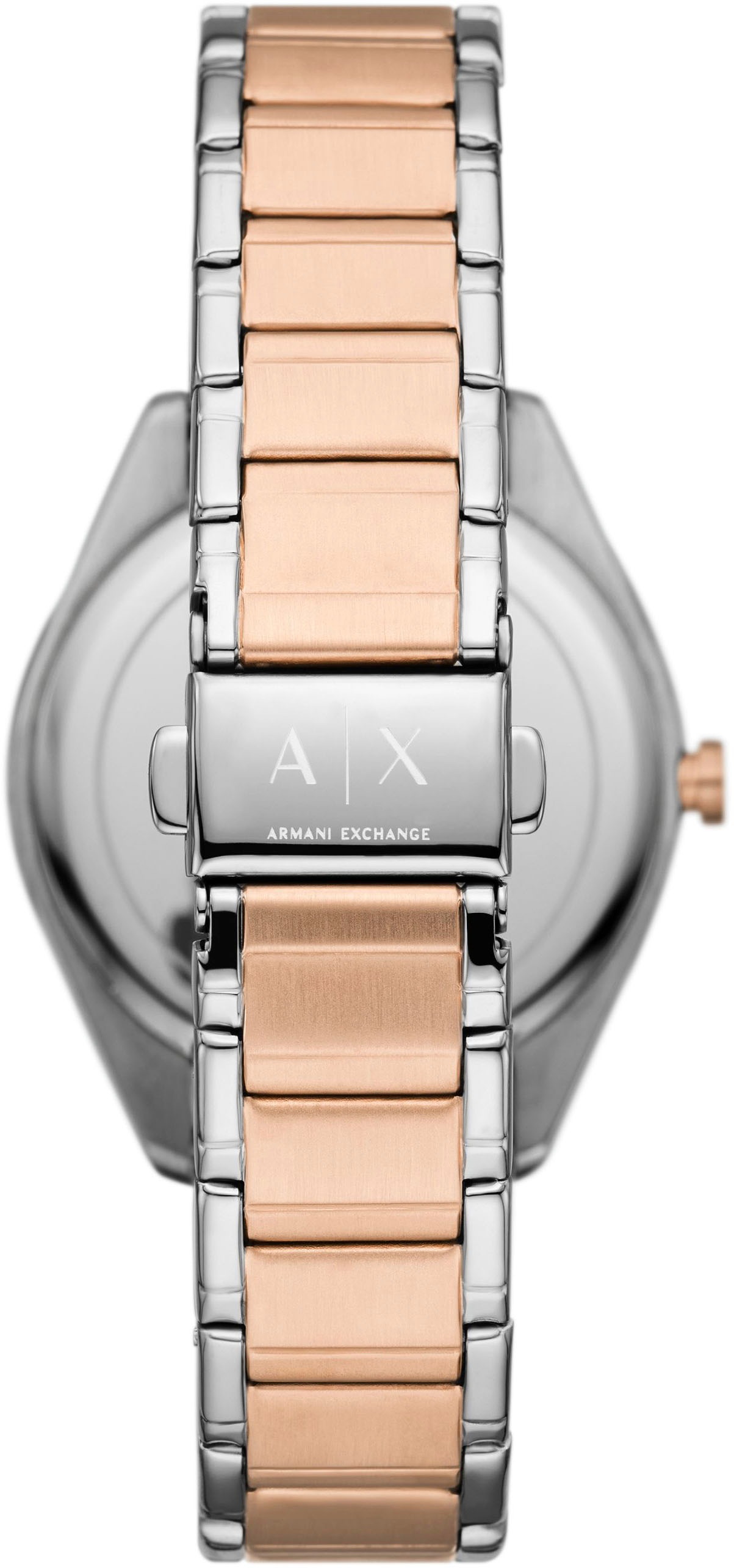 ARMANI EXCHANGE Multifunktionsuhr, Quarzuhr, Armbanduhr, Damenuhr, analog, Edelstahlarmbanduhr