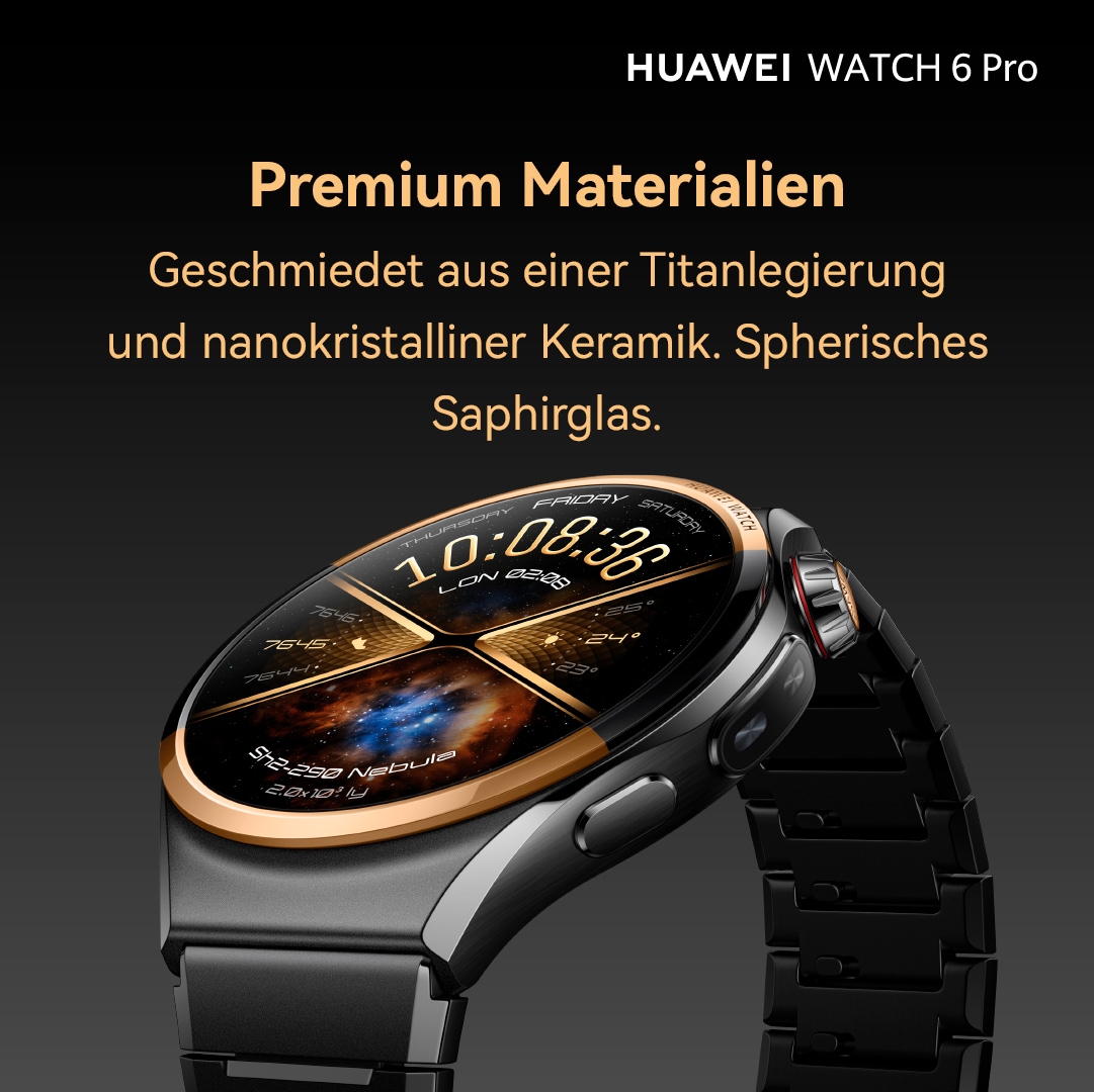 Huawei Smartwatch »Watch 6 Pro Space Edition 46mm«(/ 1,5 ″) Harmony OS