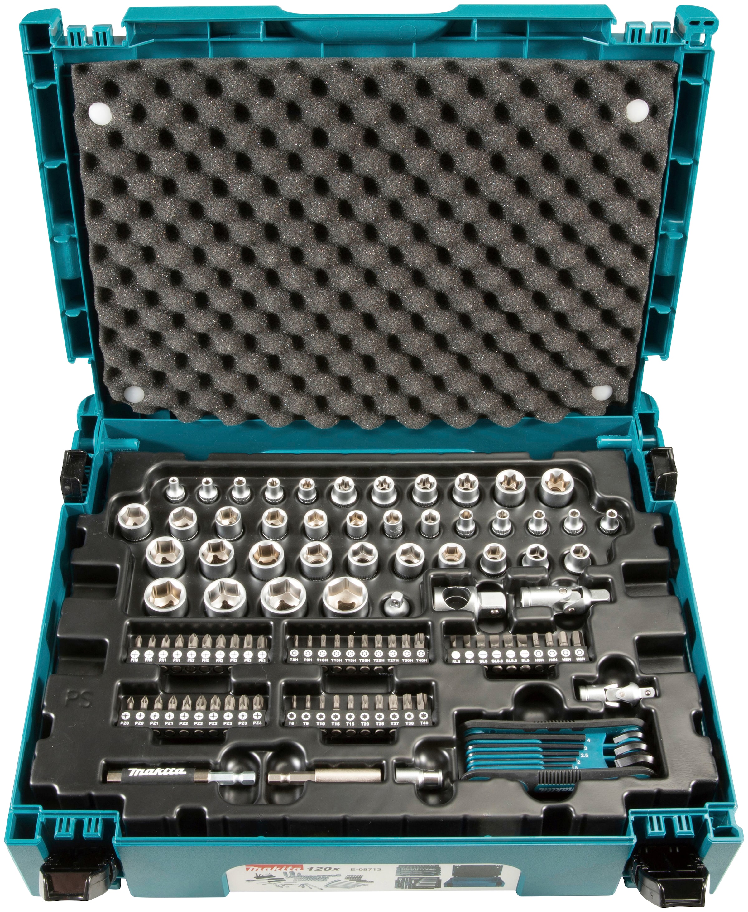 Makita Werkzeugset »E-08713«, 120-tlg., Handwerk und Zubehör in einem MAKPAC Gr. 1