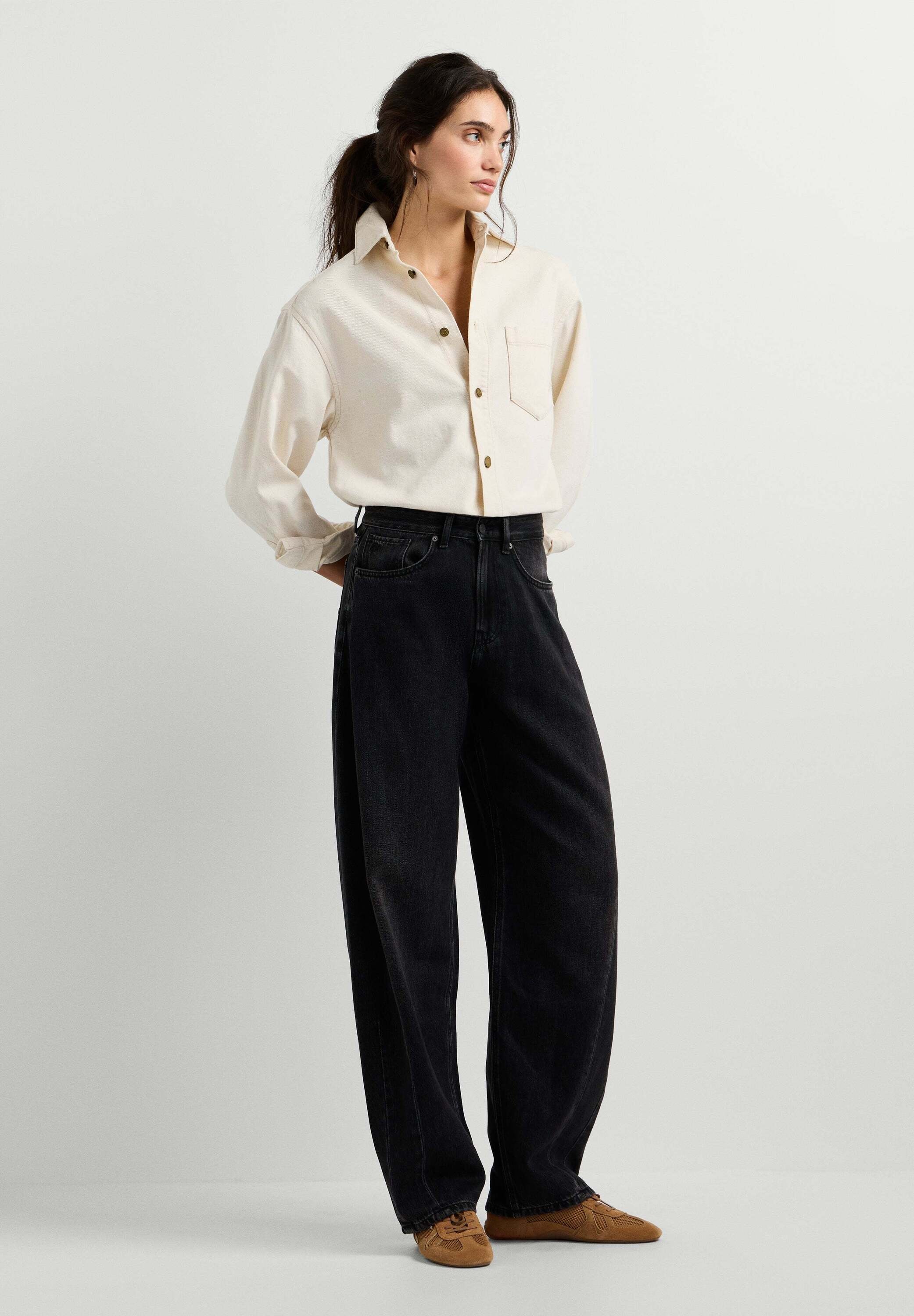 Pepe Jeans Haremsjeans »balloon fit jeans BOW MW BALLOON BLACK WASHED«