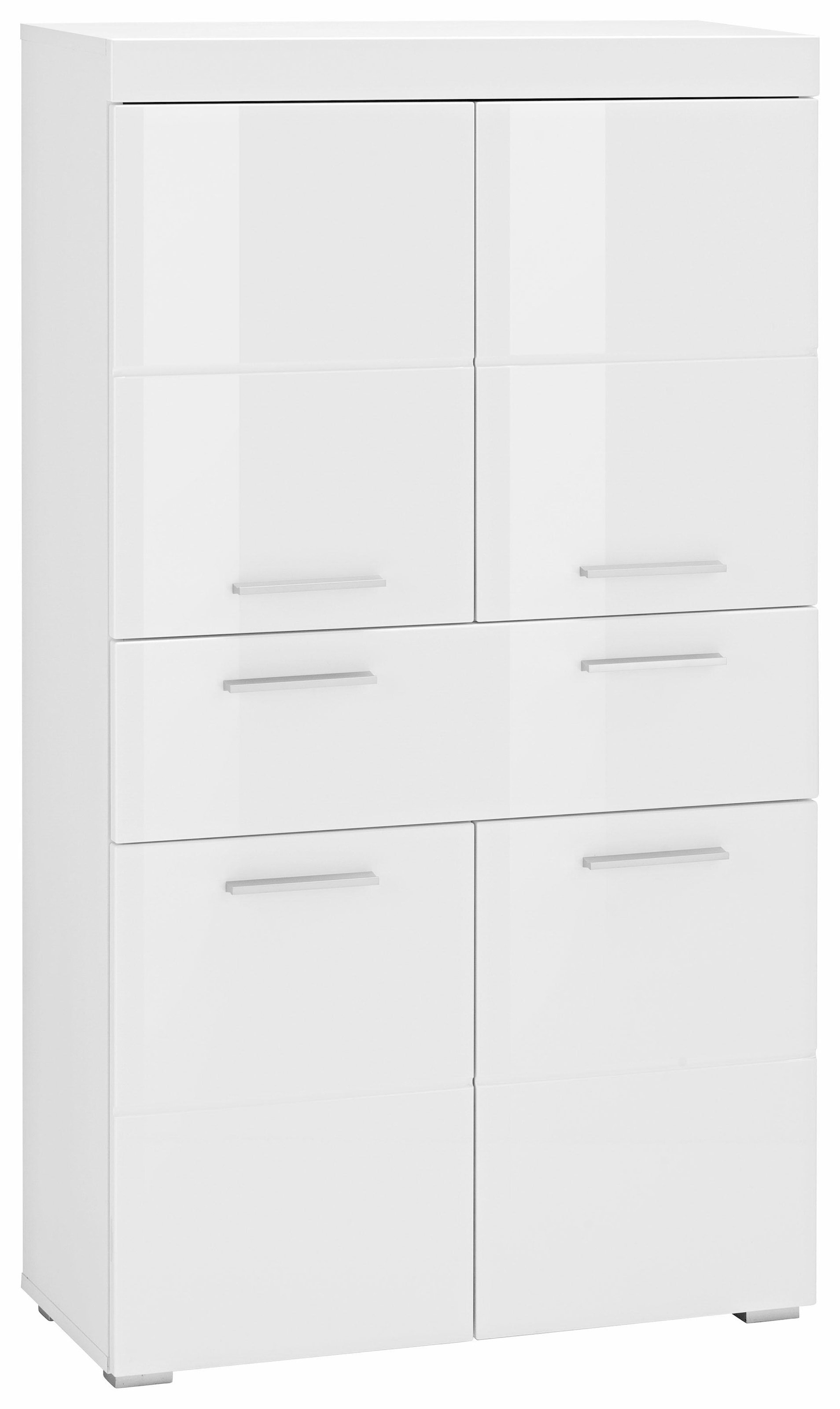 INOSIGN Midischrank »Avena«, Badschrank mit einer Schublade und 4 Türen - Maße (B/T/H) 73/31/130 cm