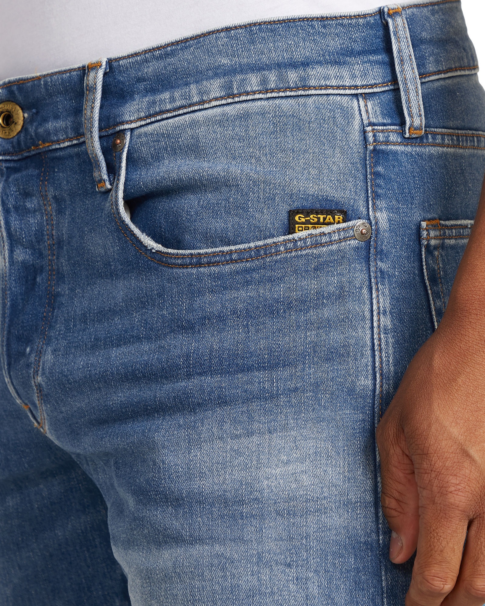 G-Star 3301 Regular Tapered Jeans Blau 26/32 3