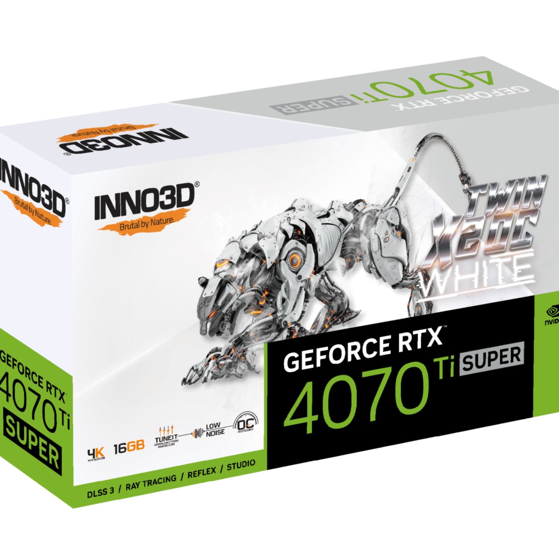 Inno3D Grafikkarte »GEFORCE RTX 4070 Ti SUPER TWIN X2 OC WHITE«