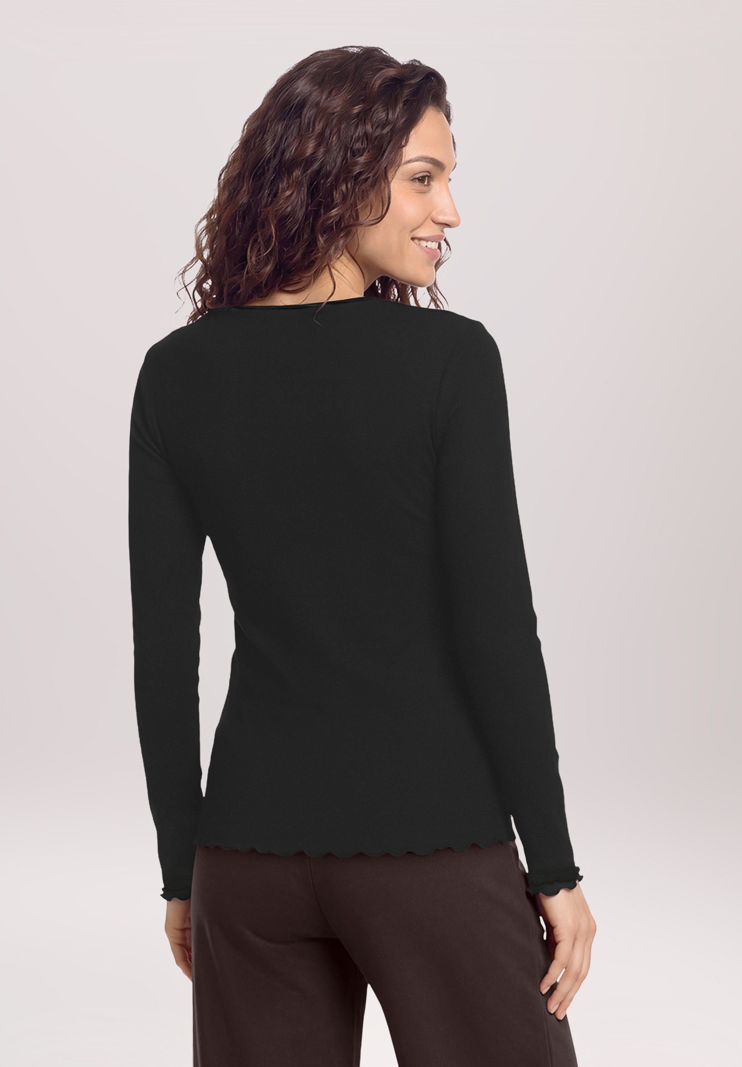 Cartoon Kurzarmshirt »Damen mit Kragen« 1