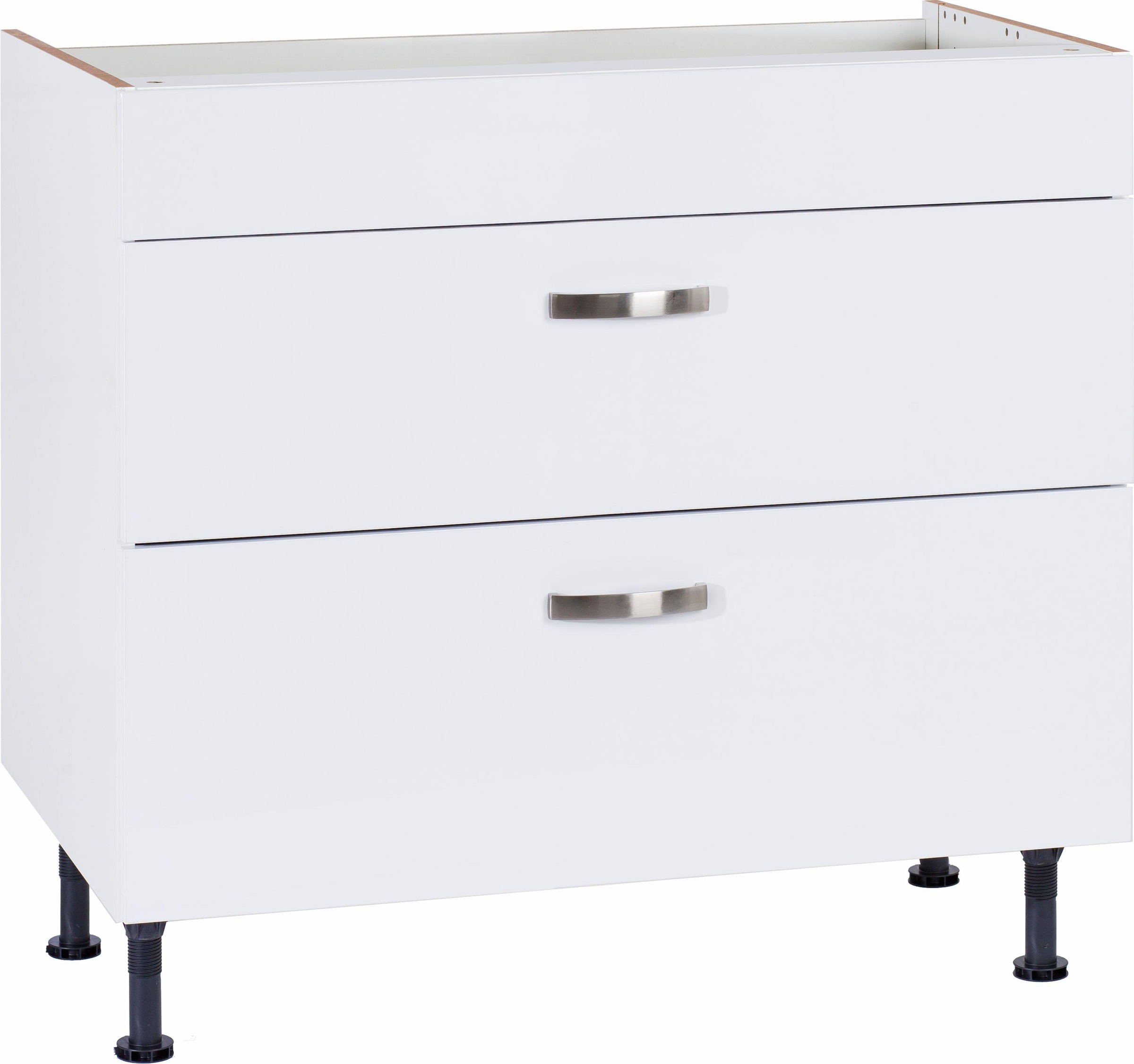 KOCHSTATION Kochfeldumbauschrank »KS-Cara« Breite 90 cm, mit Vollauszügen und Soft-Close-Funktion