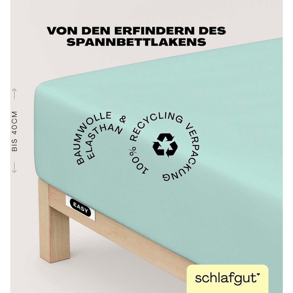 Schlafgut Spannbettlaken »EASY Jersey Elasthan Boxspring«