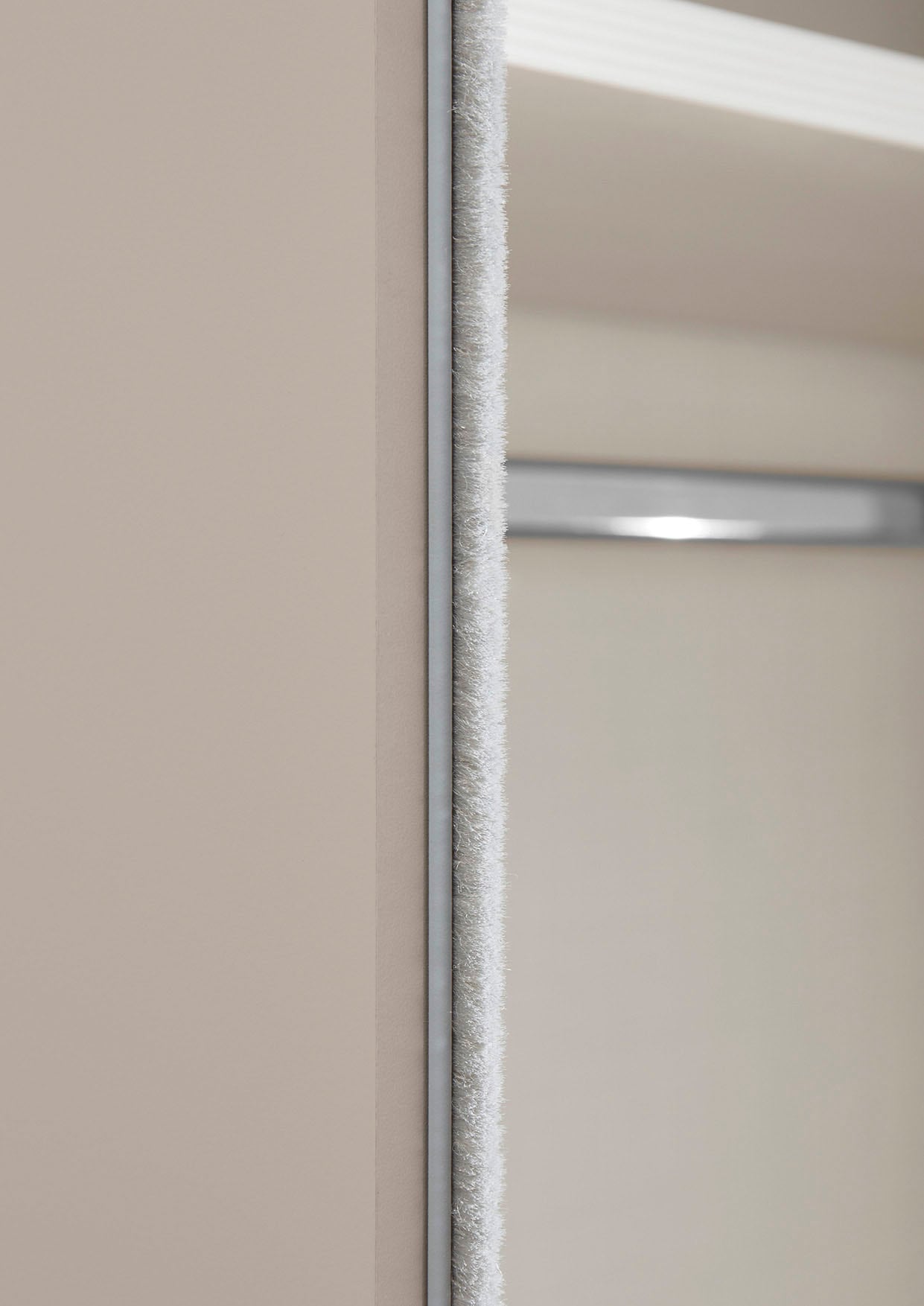 STAUD Schwebetürenschrank »Sinfonie Plus, edles Design in hochwertiger Qualität, Made in Germany«, Glas und Spiegel-Frontkombination mit vier Ausstattungsvarianten