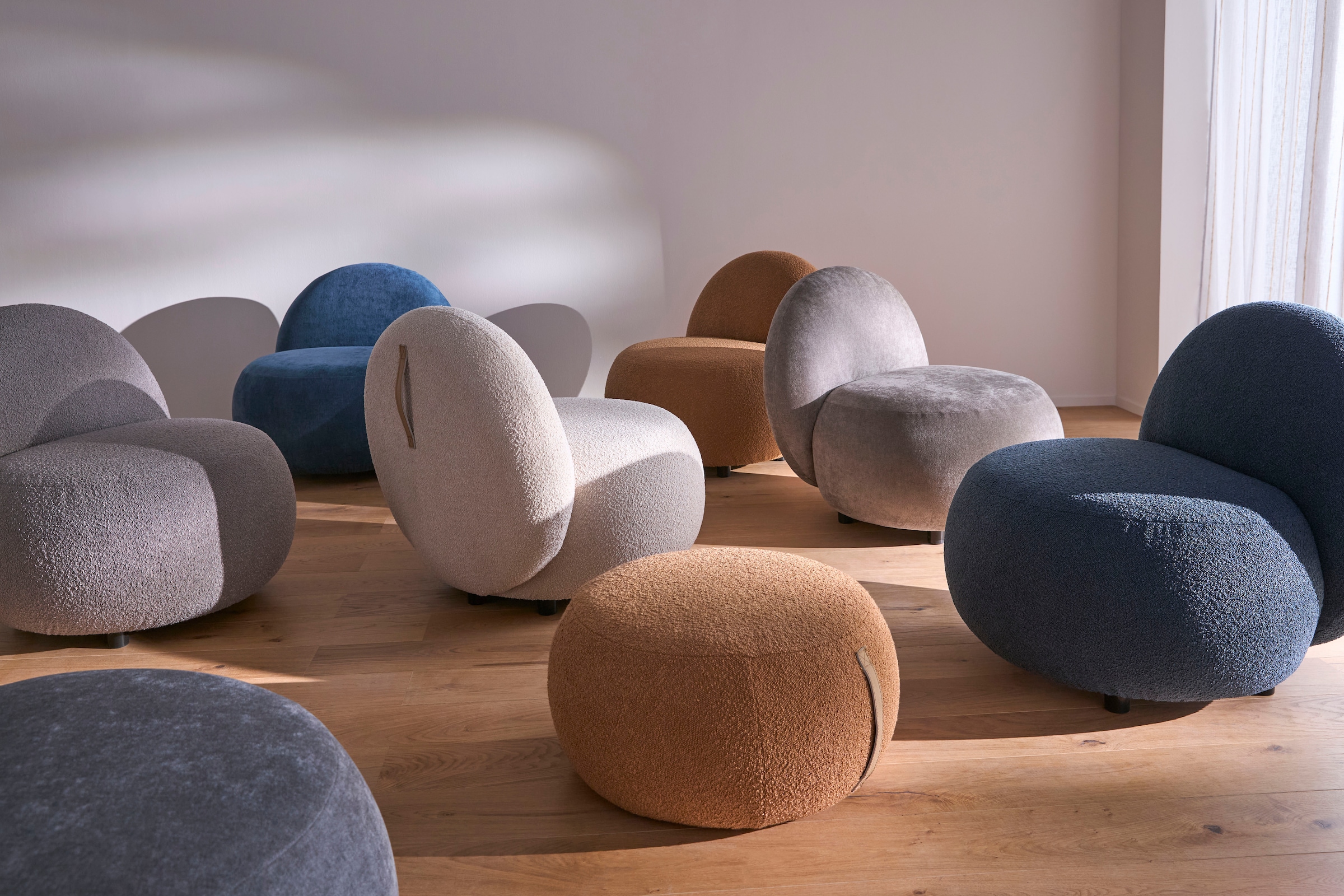 s.Oliver Sessel », moderner Designsessel mit Lederriemen, handgefertigt, softes Design« hochwertig, zum Wohlfühlen in Luxus-Microfaser/Struktur oder in Bouclé