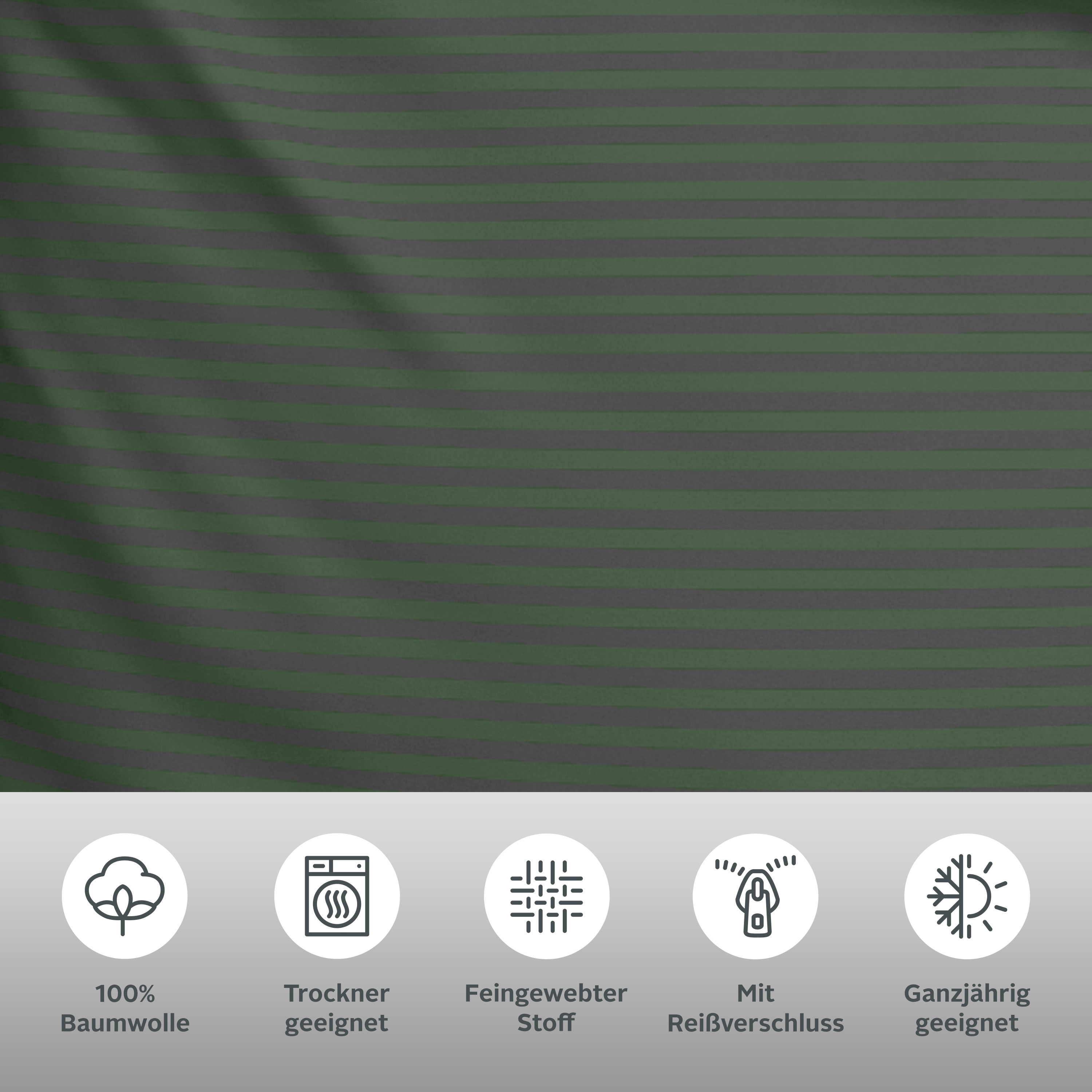 Thumbnail - Bruno Banani Bettwäsche "Jassen" 2 Stk. tlg. moderne Bettwäsche aus Baumwolle, Bettwäsche mit Streifen-Design