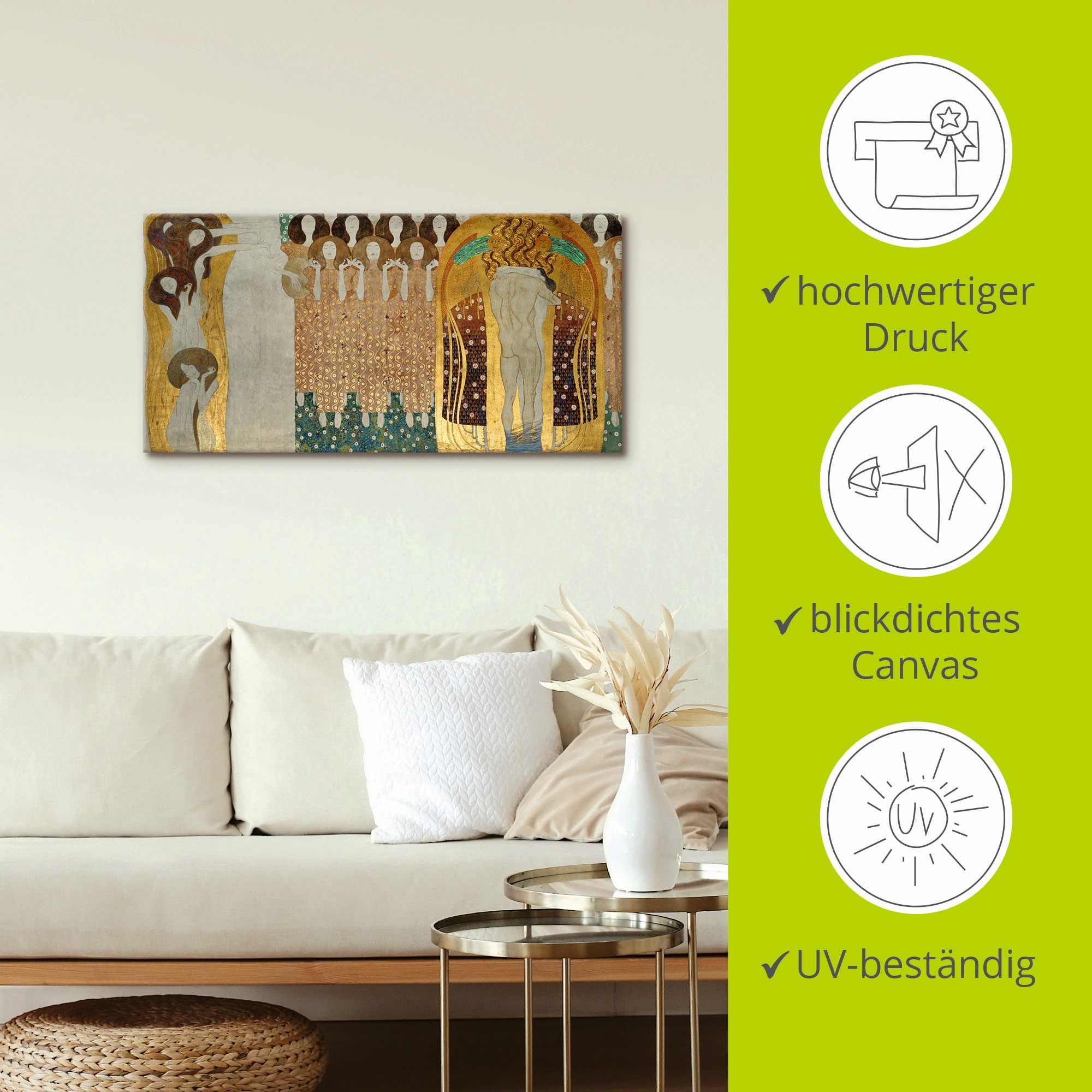Artland Wandbild »Beethovenfries«, Gruppen & Familien, (1 St.), als Leinwandbild, Poster, Wandaufkleber in verschied. Größen