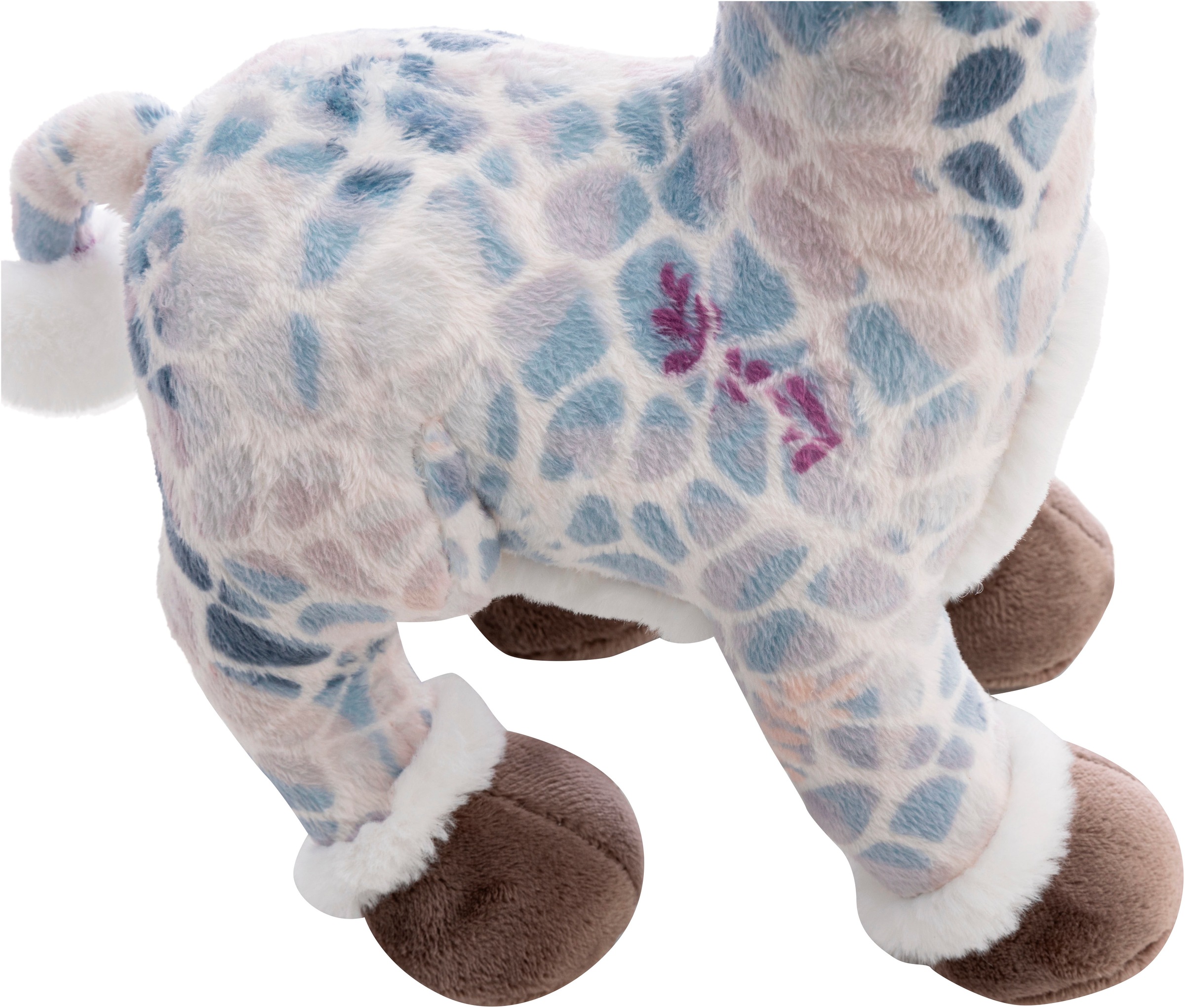 Nici Kuscheltier »Winter, Giraffe Winny Winterfur, 27 cm stehend«, stehend; enthält recyceltes Material (Global Recycled Standard)