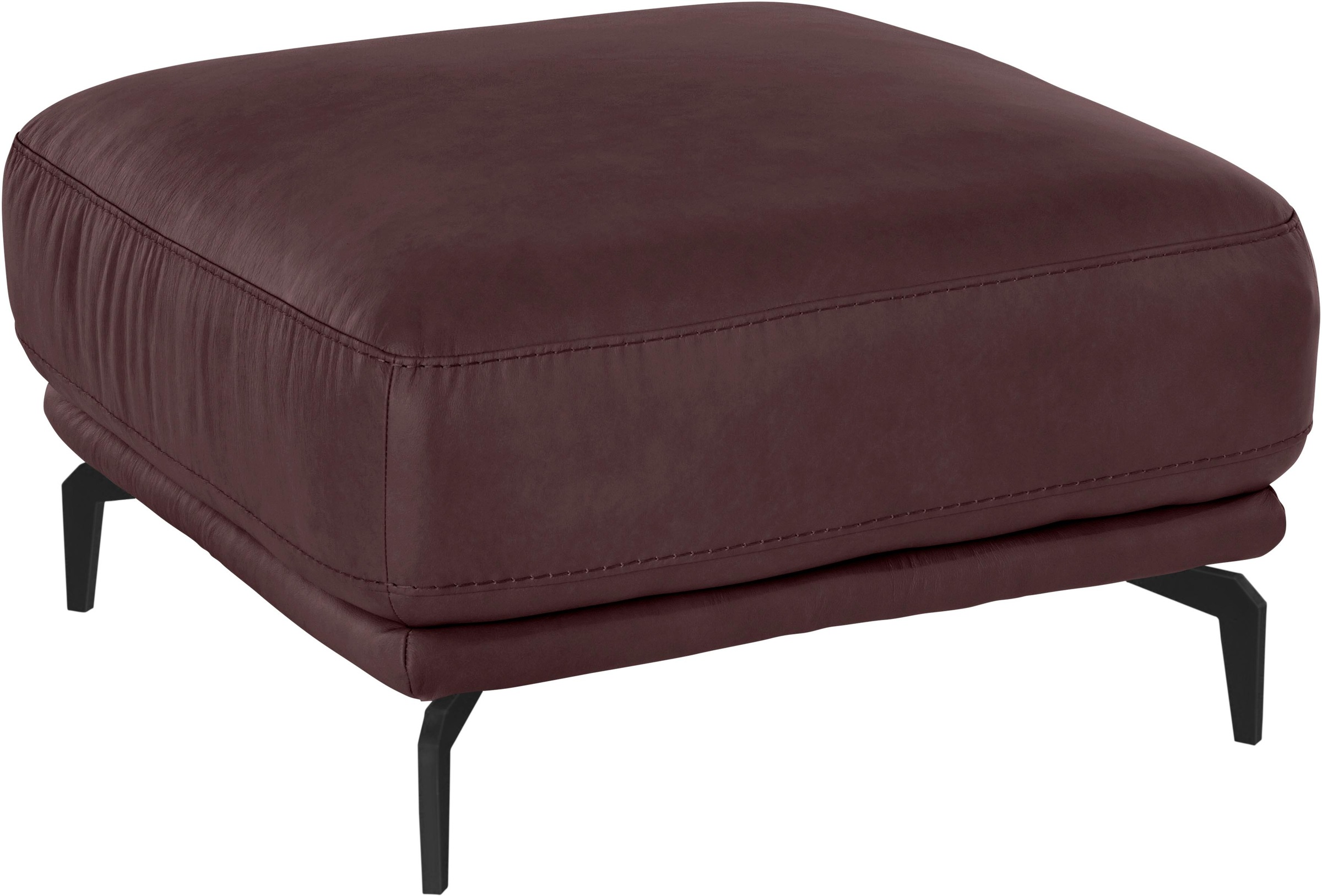 W.SCHILLIG Hocker »montanaa«, mit Metallfüßen in Schwarz pulverbeschichtet, Breite 71 cm