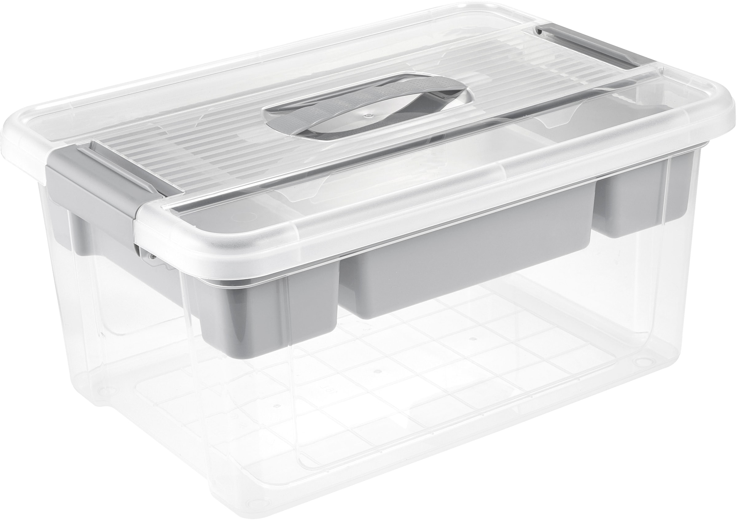 KEEEPER Organizer "henri, Organizer- Box", B:29cm H:20cm T:41cm, grau, Küche, Aufbewahrungsboxen, bequemer Griff zum einfachen Tragen