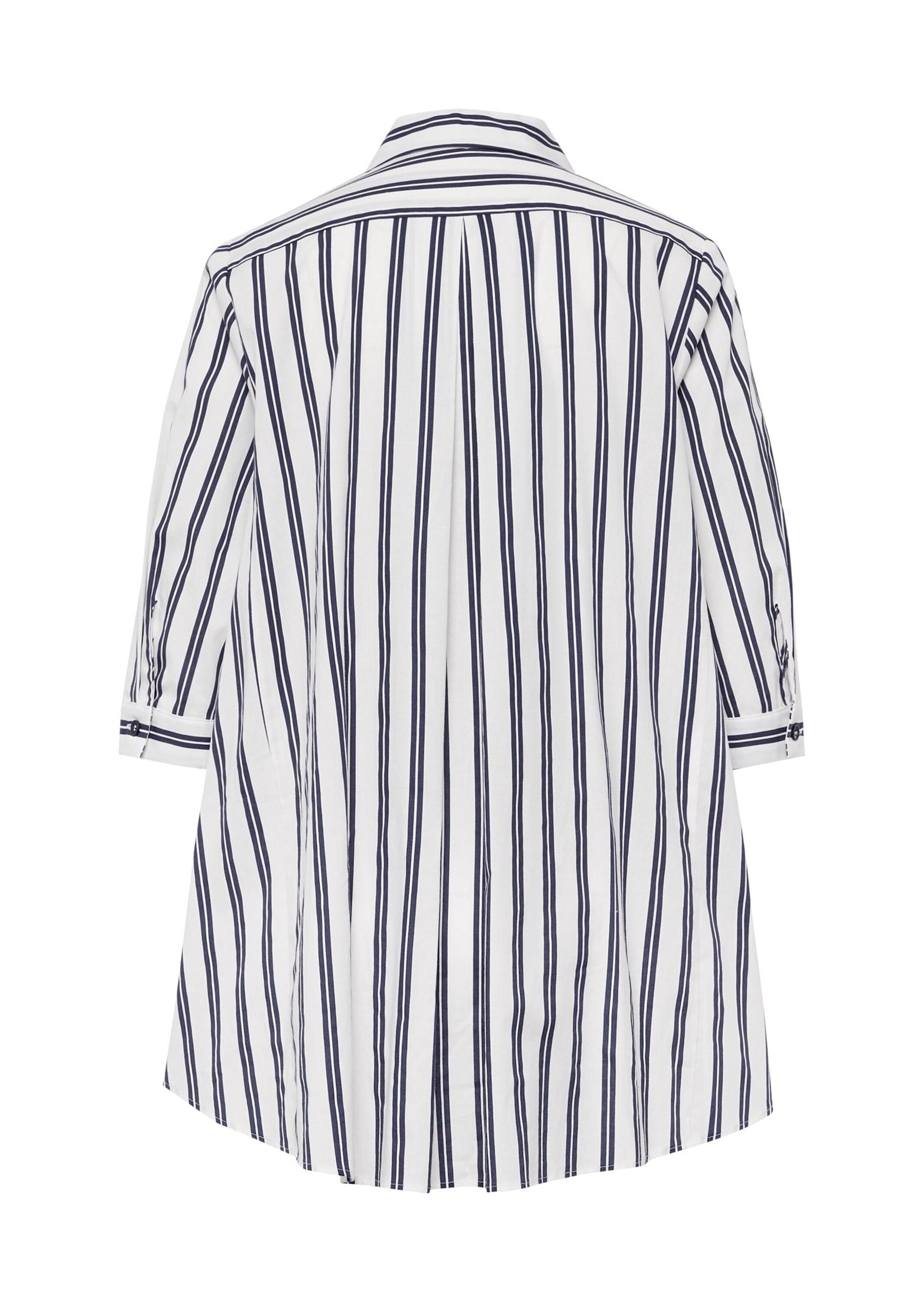 GOLDNER Kurzarmbluse »Bluse Schlichte Baumwoll-Bluse mit 3/4-Arm«