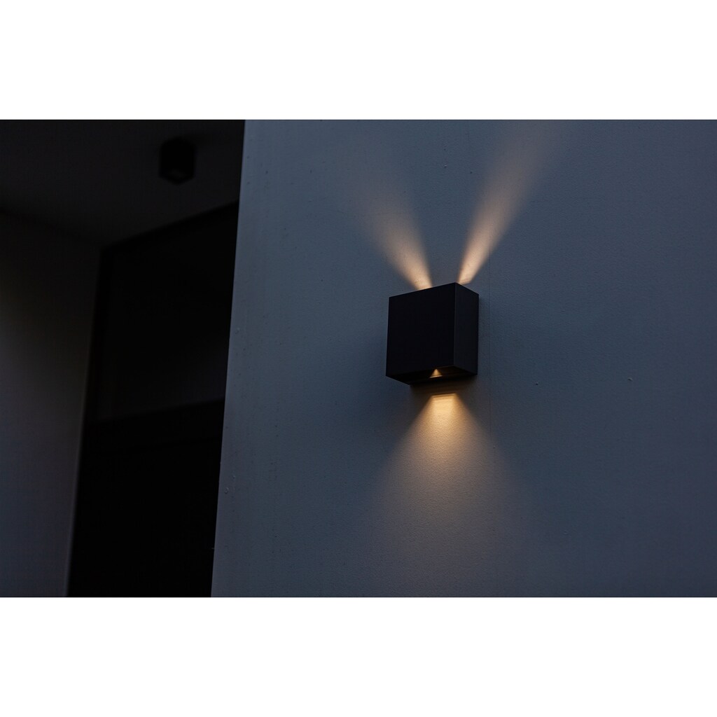 LUTEC LED Außen-Wandleuchte »GEMINI«