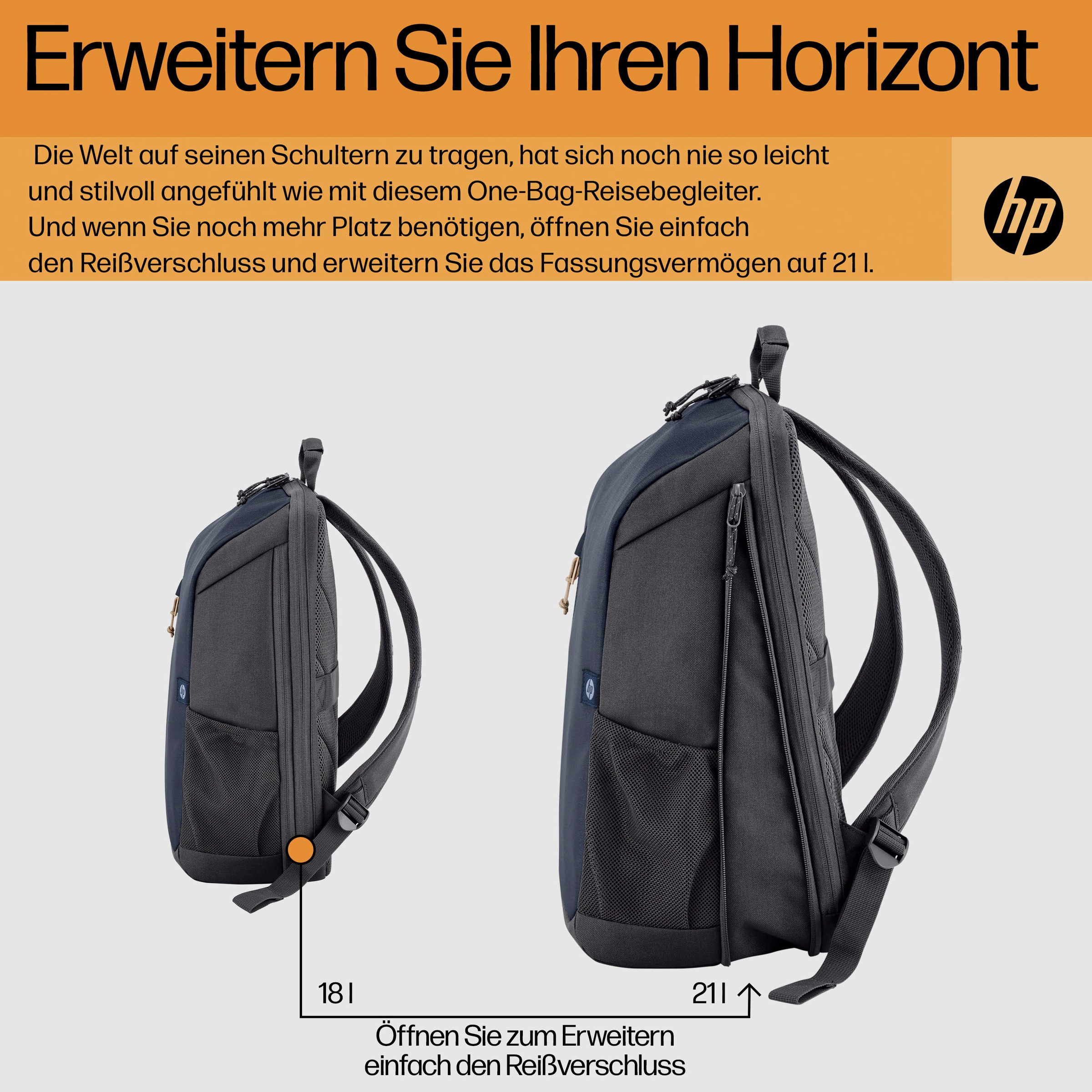 HP Notebook-Rucksack »Reise-Laptop-Rucksack«, (1 tlg.)