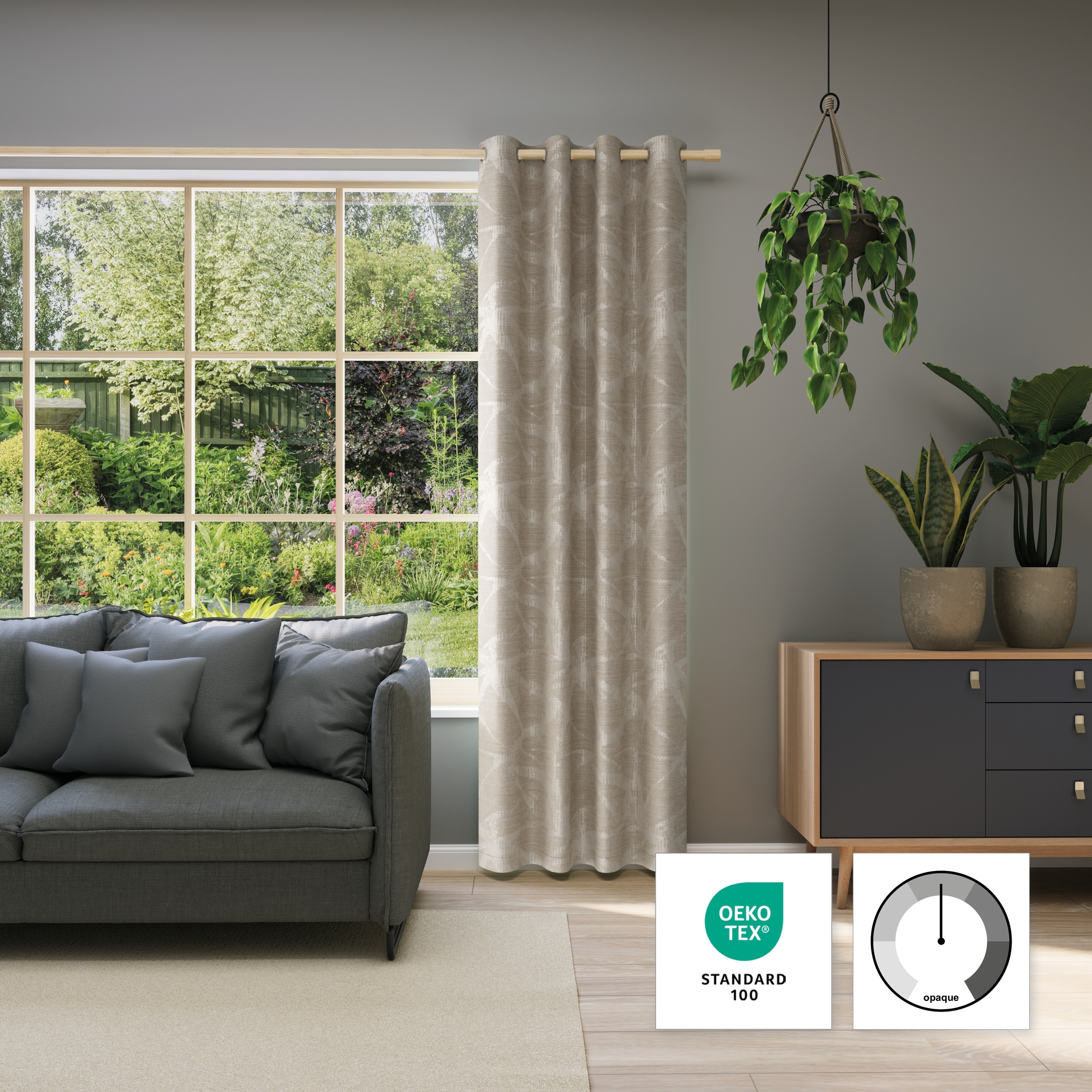 Neutex for you! Vorhang »BELUGA« Ösen 1 Stk. tlg. Jacquard mit Allover-Design