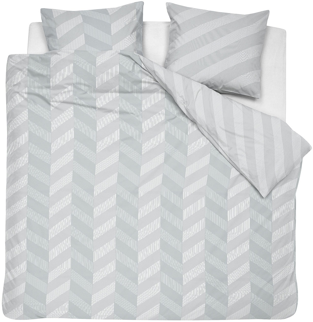 damai Bettwäsche "Atomy" 3 Stk. mit Fischgrätmuster günstig online kaufen