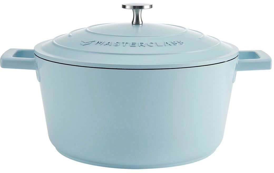 MasterClass Cast Aluminium 4L Casserole Dish Sky Blue