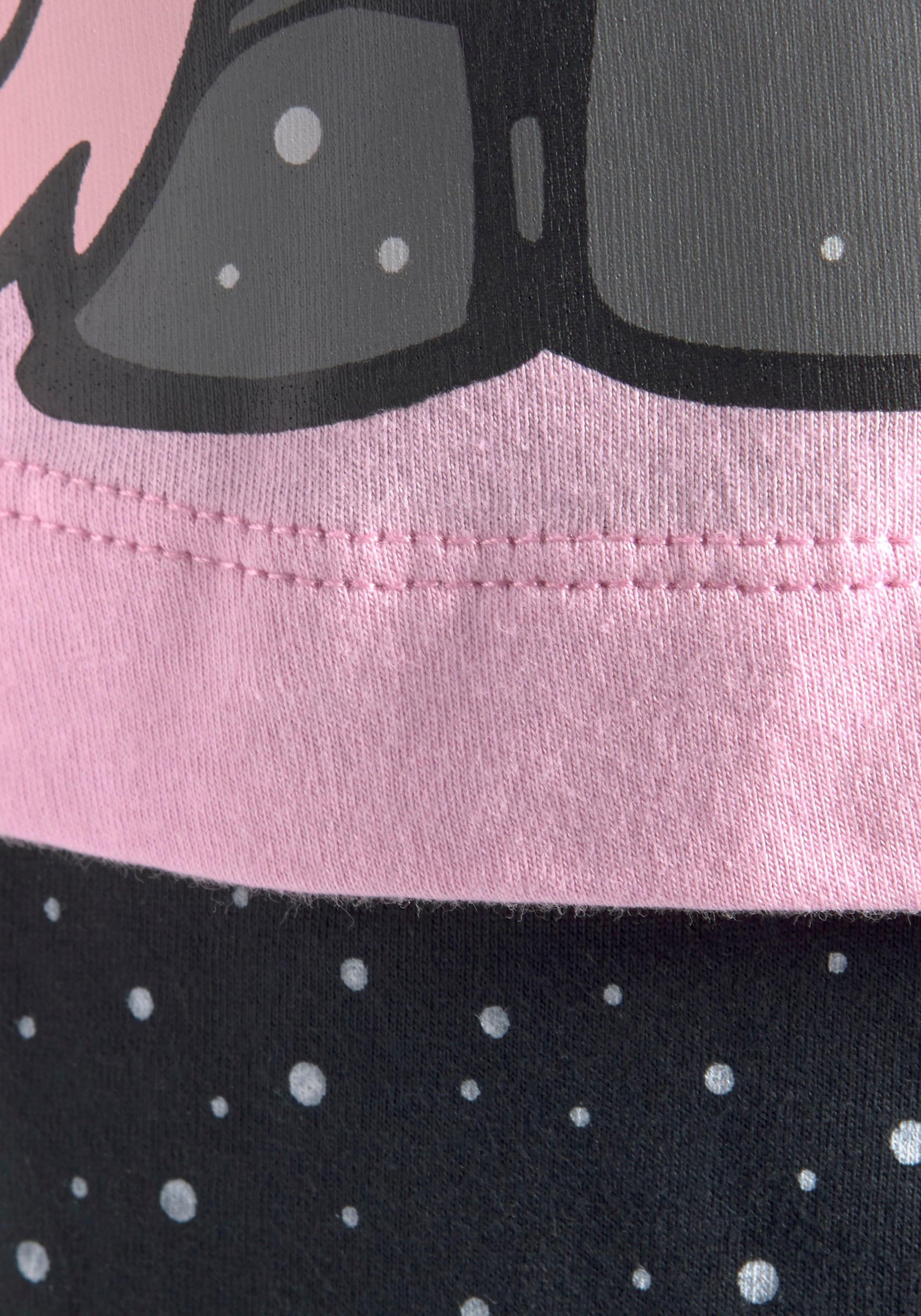und BAUR NICI Pyjama Einhorn-Print mit 3/4-Arm seitlichem |