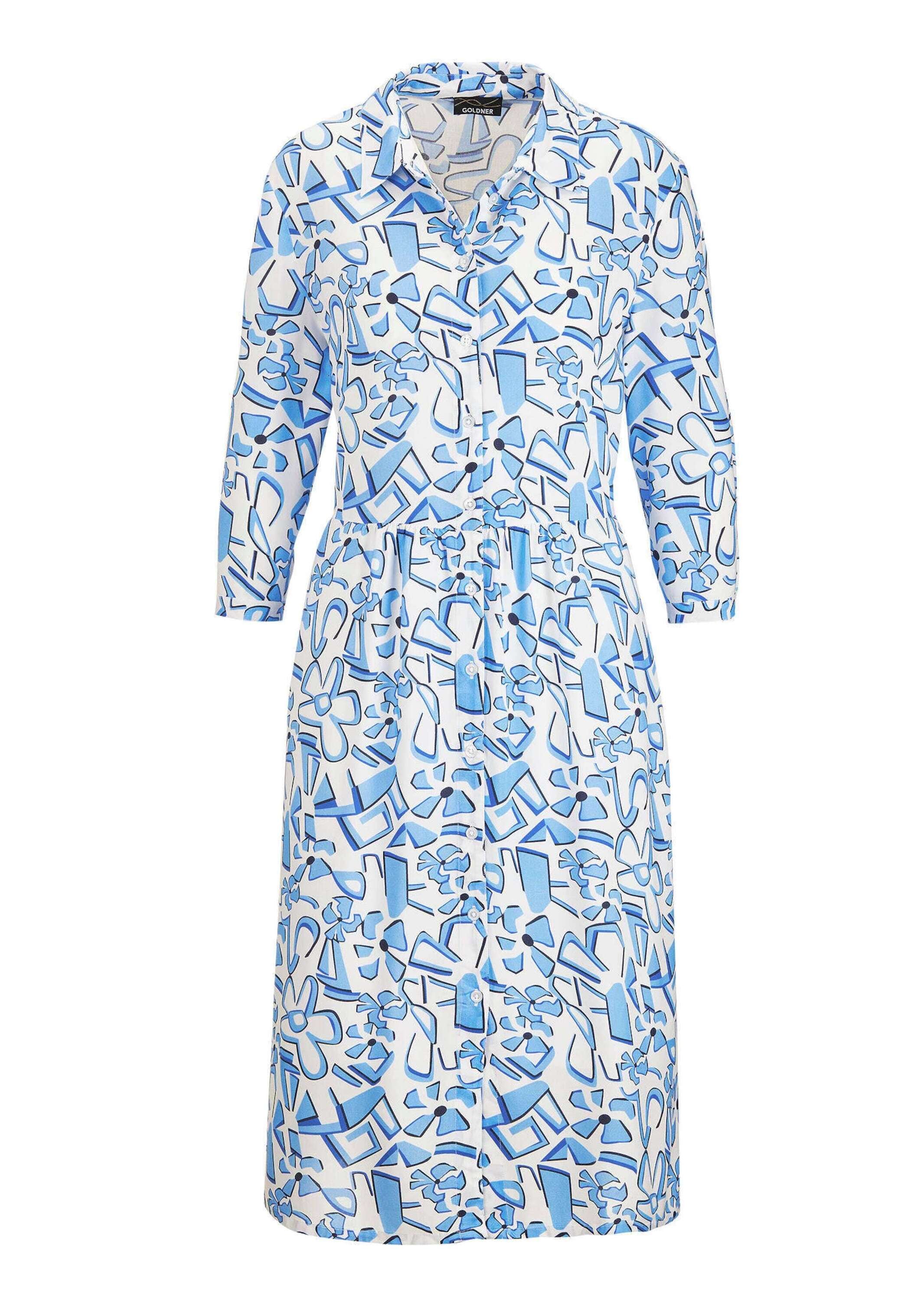 GOLDNER Sommerkleid "Kurzgröße Grafisches Hemdblusenkleid mit Taschen" Tasc günstig online kaufen