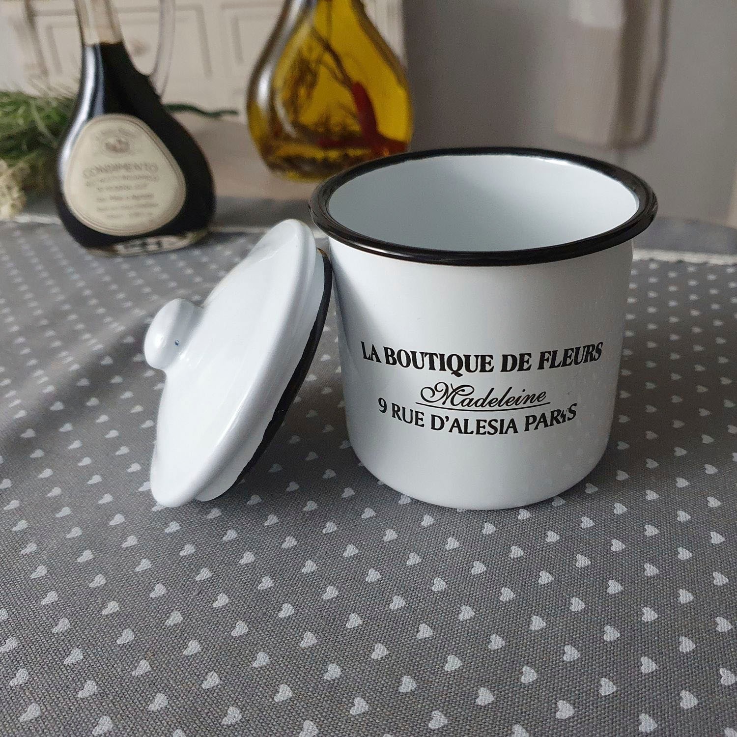 Thumbnail - Ambiente Haus Dose "Behälter mit Deckel aus Emaille", (1 St.)