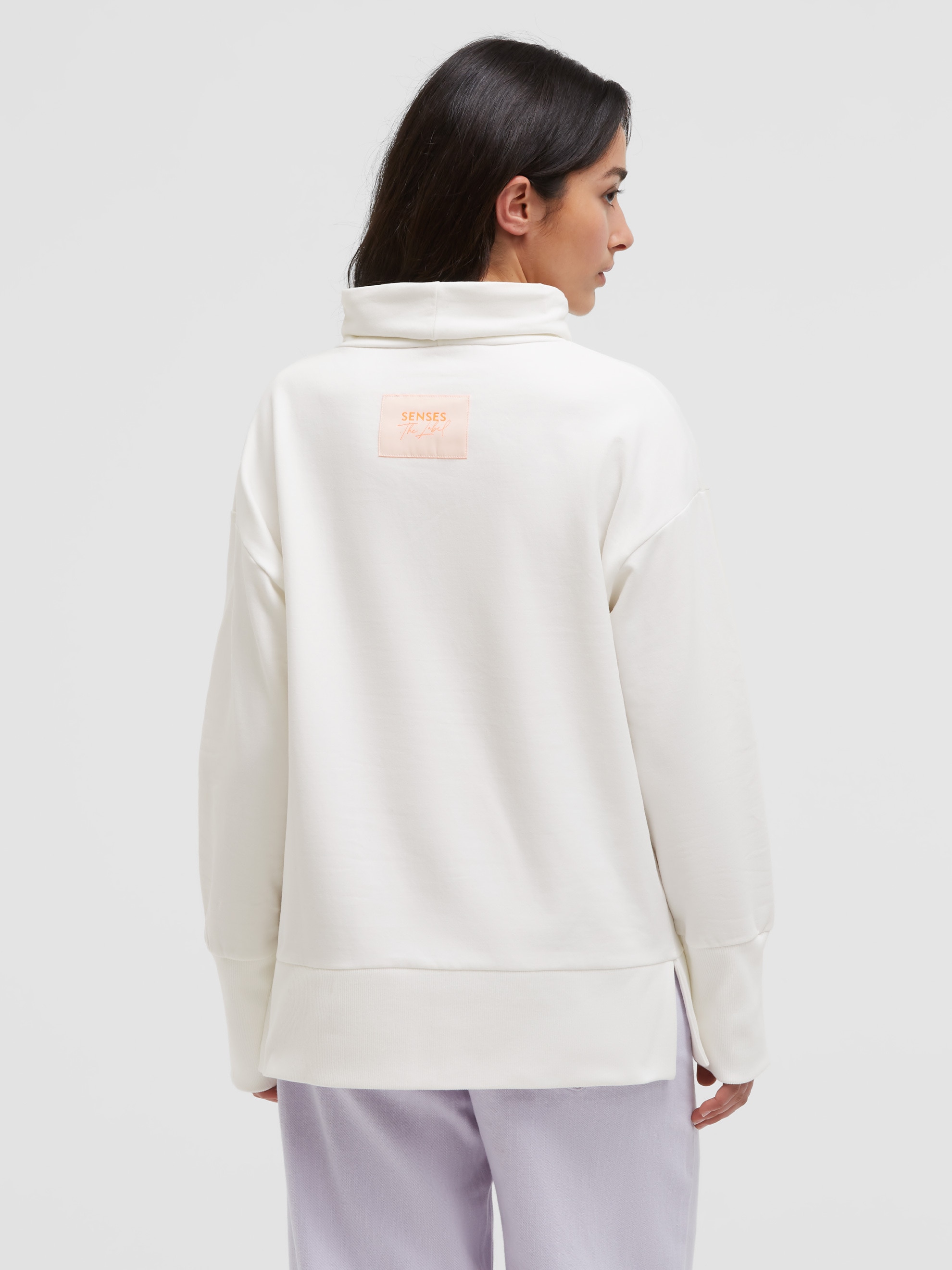 SENSES.THE LABEL Fleecepullover , mit Seitenschlitze

