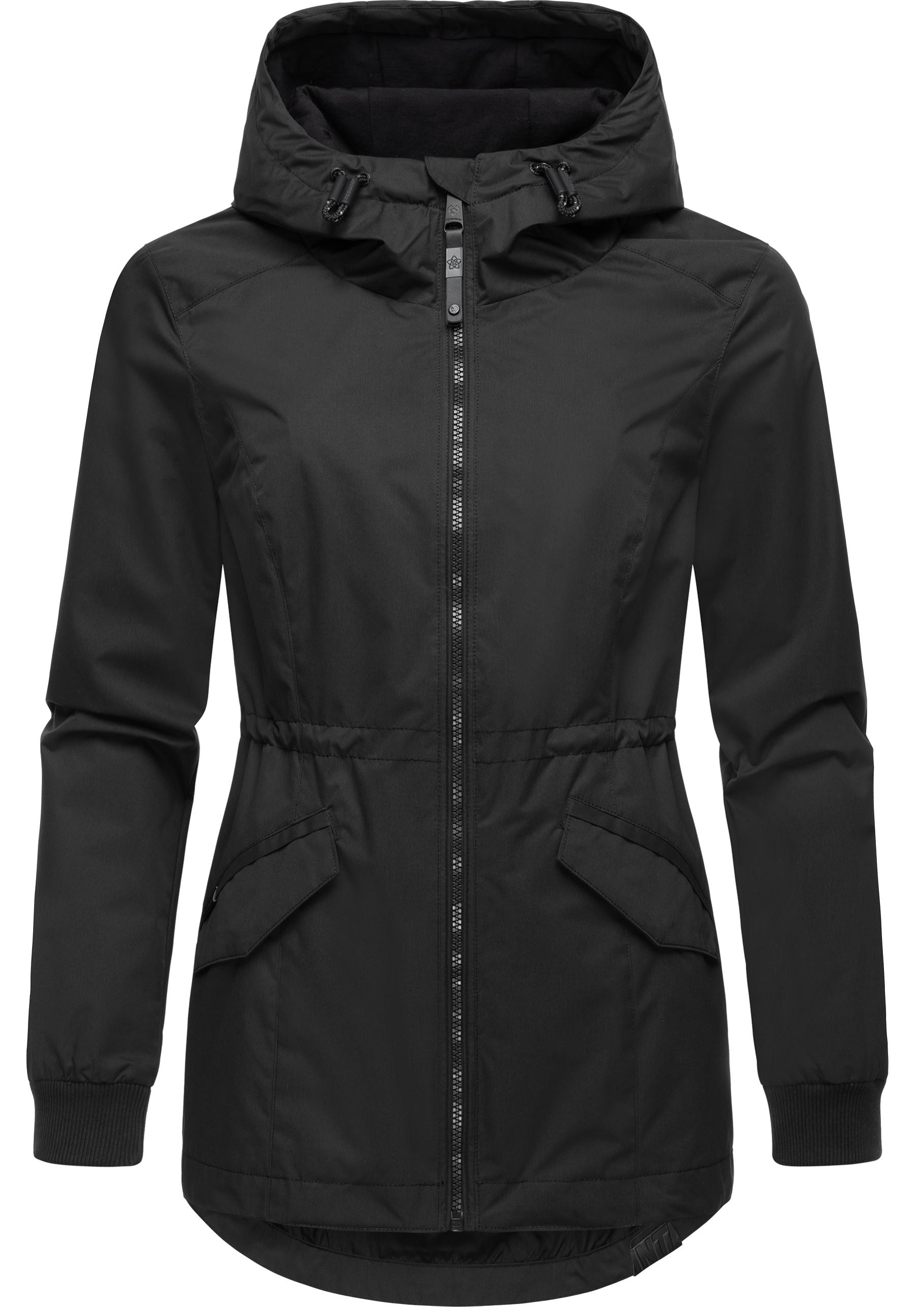 Outdoorjacke »Dowey A«, mit Kapuze, stylische Damen Übergangsjacke mit Taillenzugband