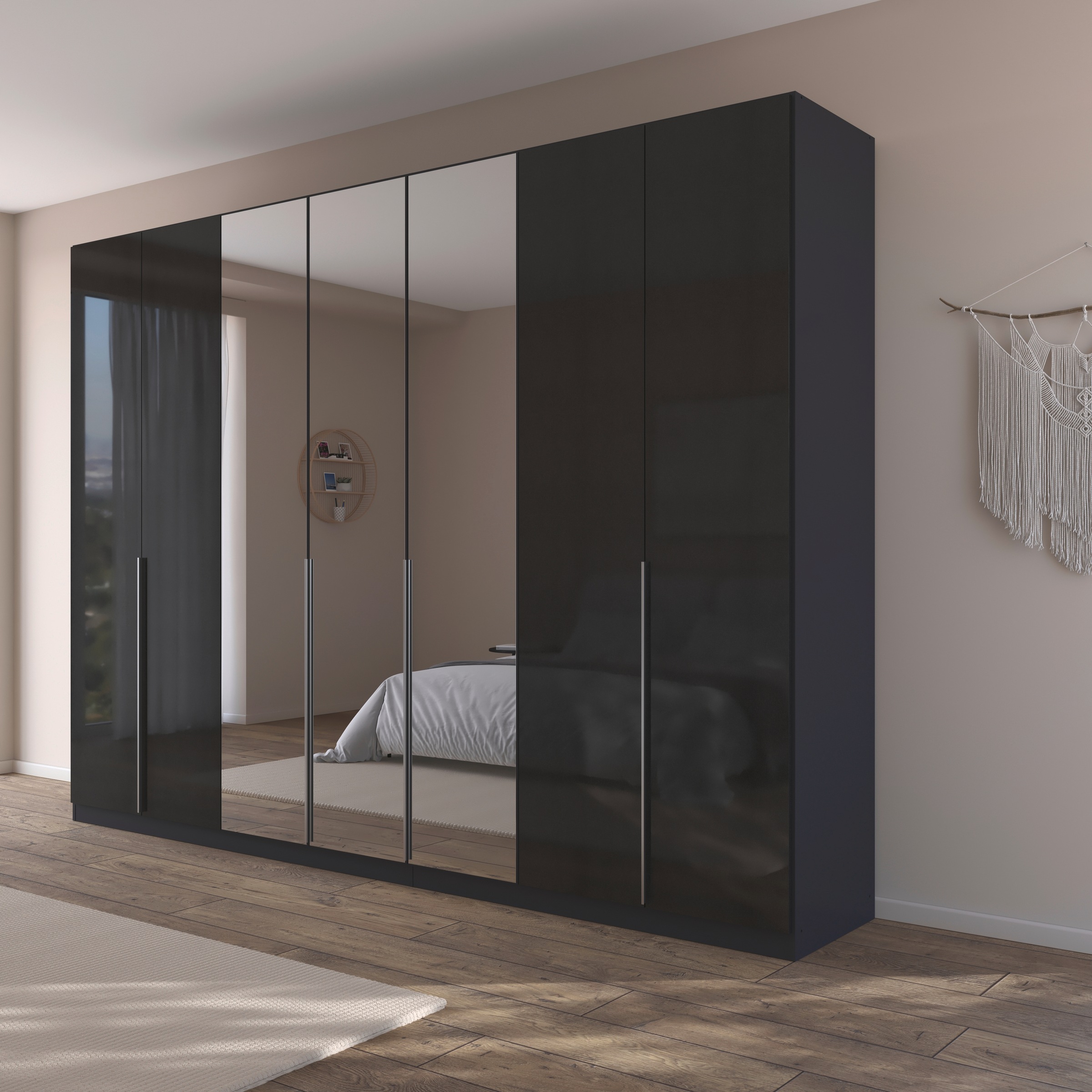 OTTO home Drehtürenschrank "Kleiderschrank Schrank Garderobe AGORDO mit Dek günstig online kaufen