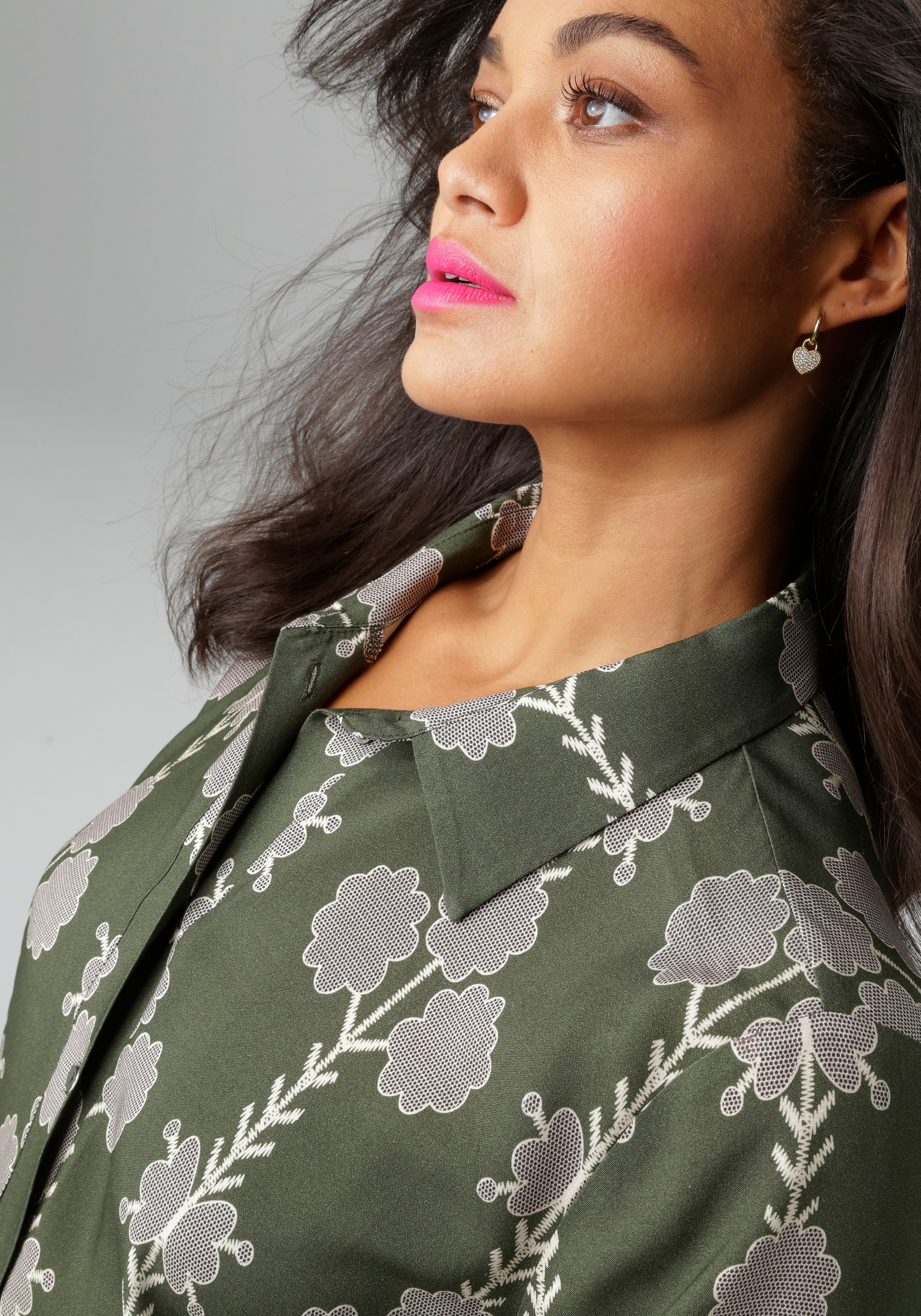 Thumbnail - Aniston PLUS Blusenkleid aus weich fallender Viskose - NEUE KOLLEKTION