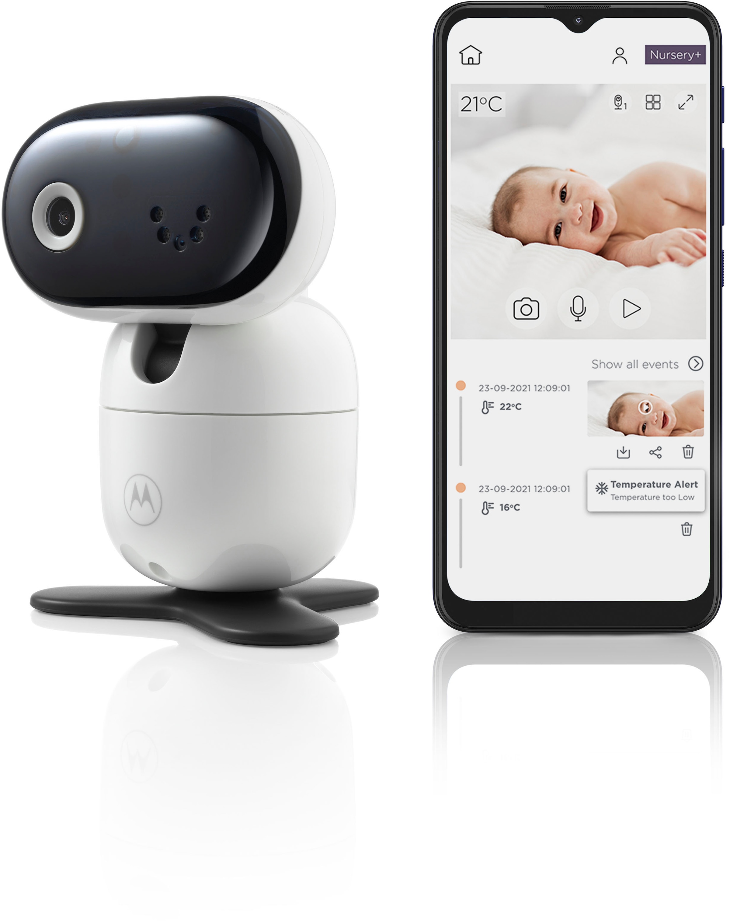 Motorola Babyphone »Video Nursery PIP 1010 Connect WiFi«, Kamera