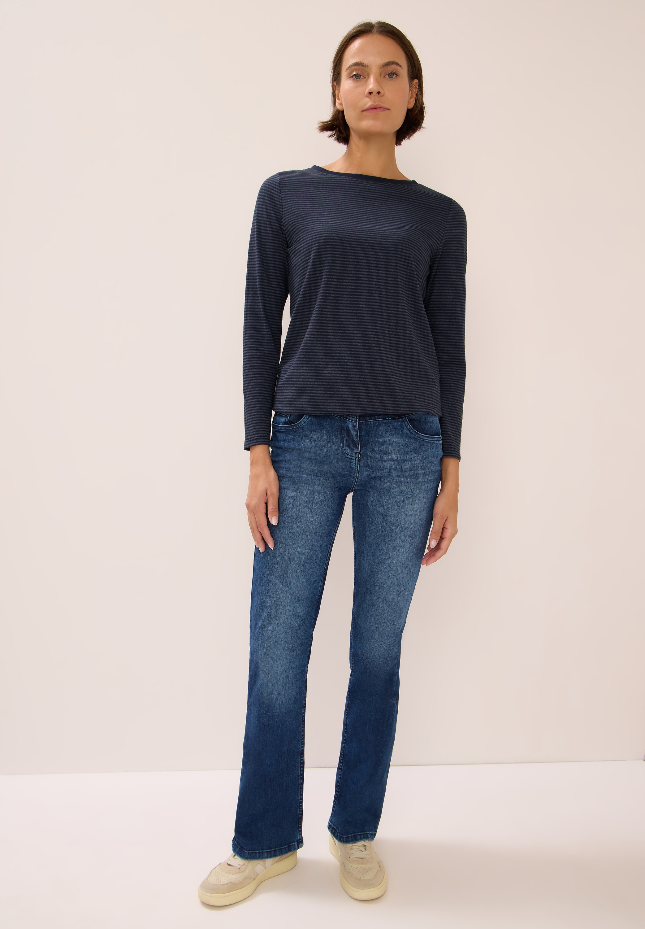 Cecil Langarmshirt, im soften Baumwoll-Mix