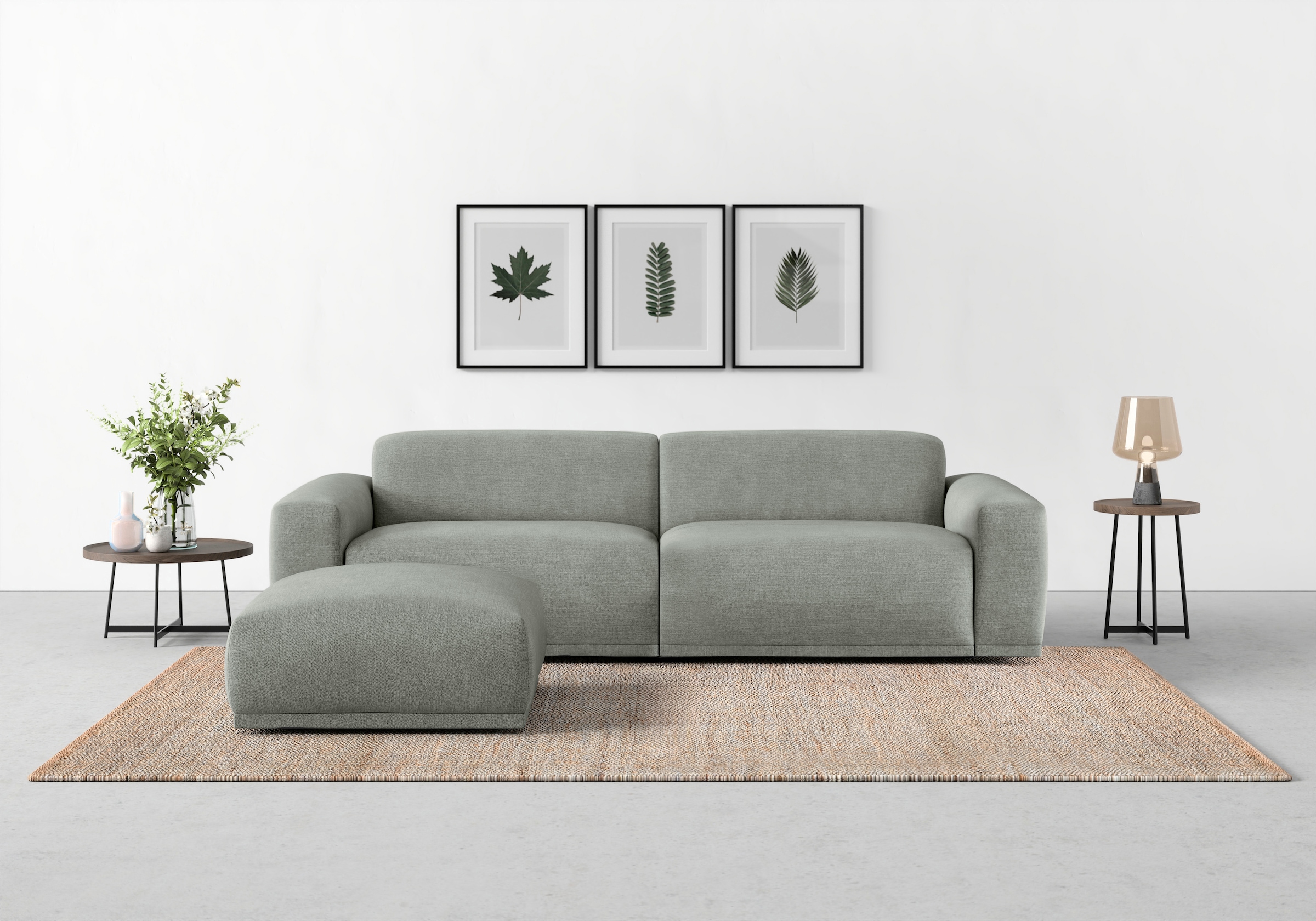 TRENDMANUFAKTUR Big-Sofa »Braga, mit hochwertigem Kaltschaum, Megasofa, in Cord erhältlich«, modernes Big-Sofa, Couch mit hohem Sitzkomfort, 254/72/107 cm (B/H/T)