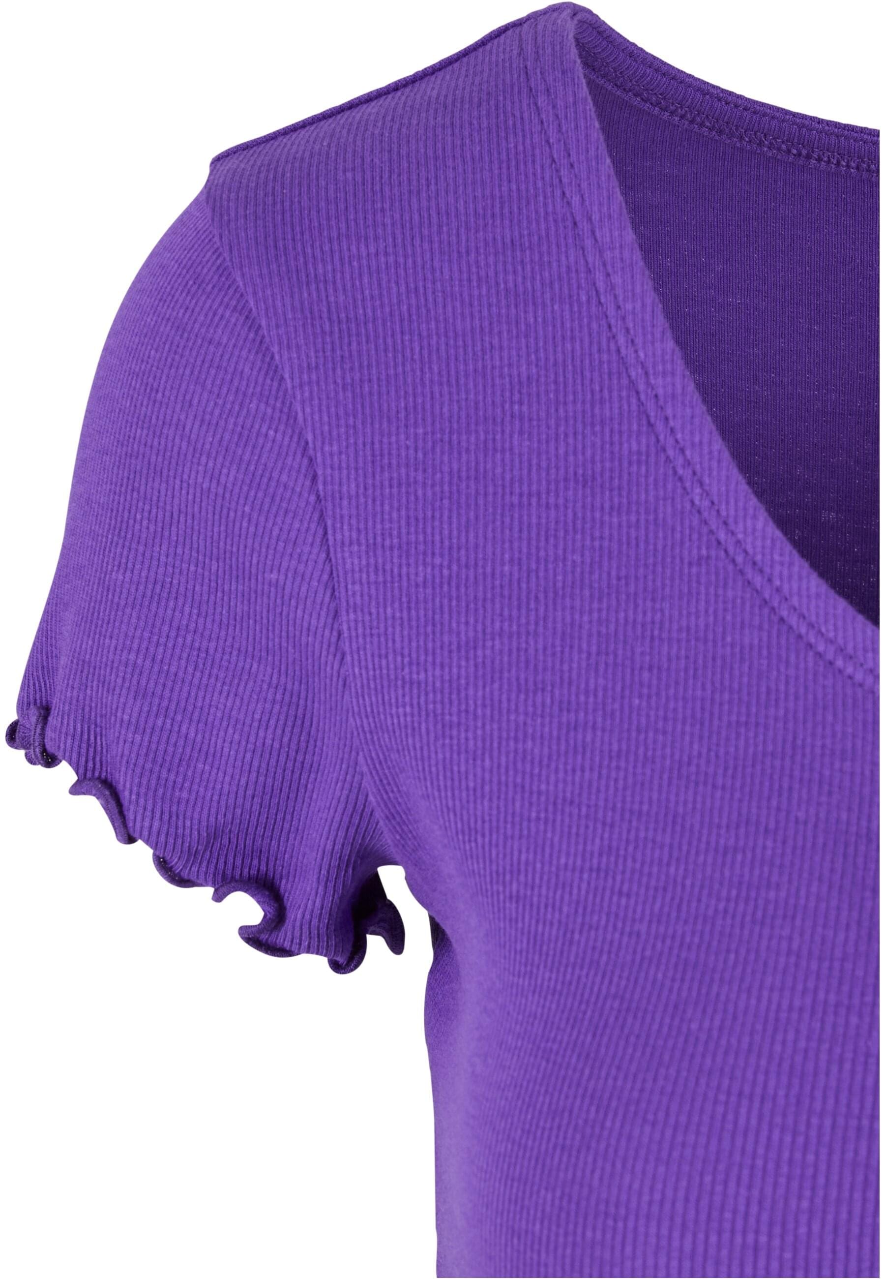 URBAN CLASSICS T-Shirt »Urban Classics Damen Ladies Rib Babylock Tee«, (1 tlg.)