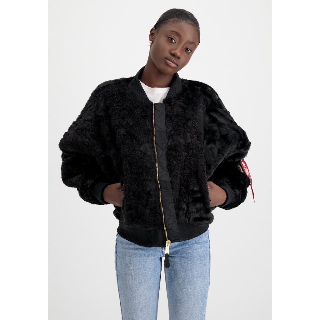 Alpha Industries Bomberjacke »ALPHA INDUSTRIES Women - Bomber Jackets MA-1 OS Fur Wmn«