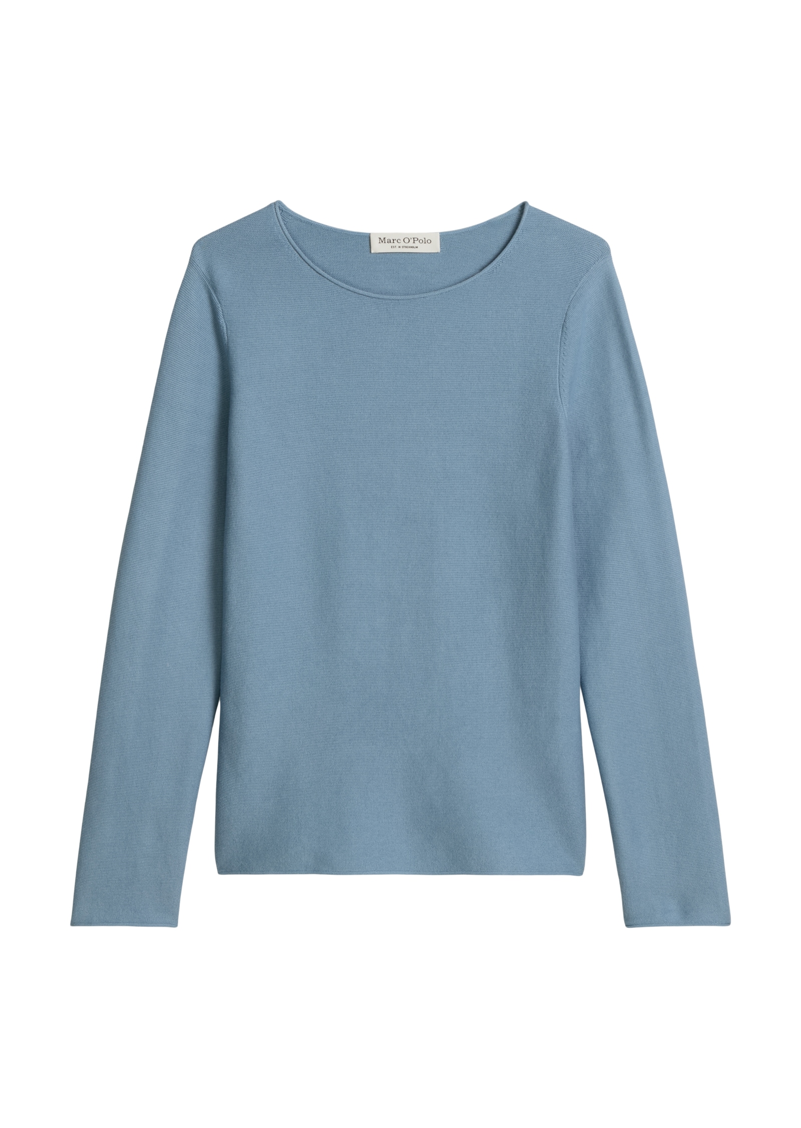 Marc O'Polo Strickpullover slim fit aus softem Organic Cotton, mit Rollkanten