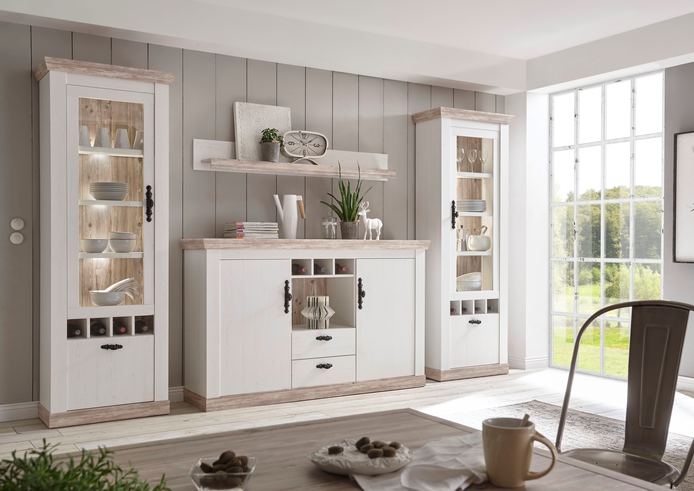 Home affaire Wohnwand "Florenz" Set, 4 Stk. tlg. günstig online kaufen