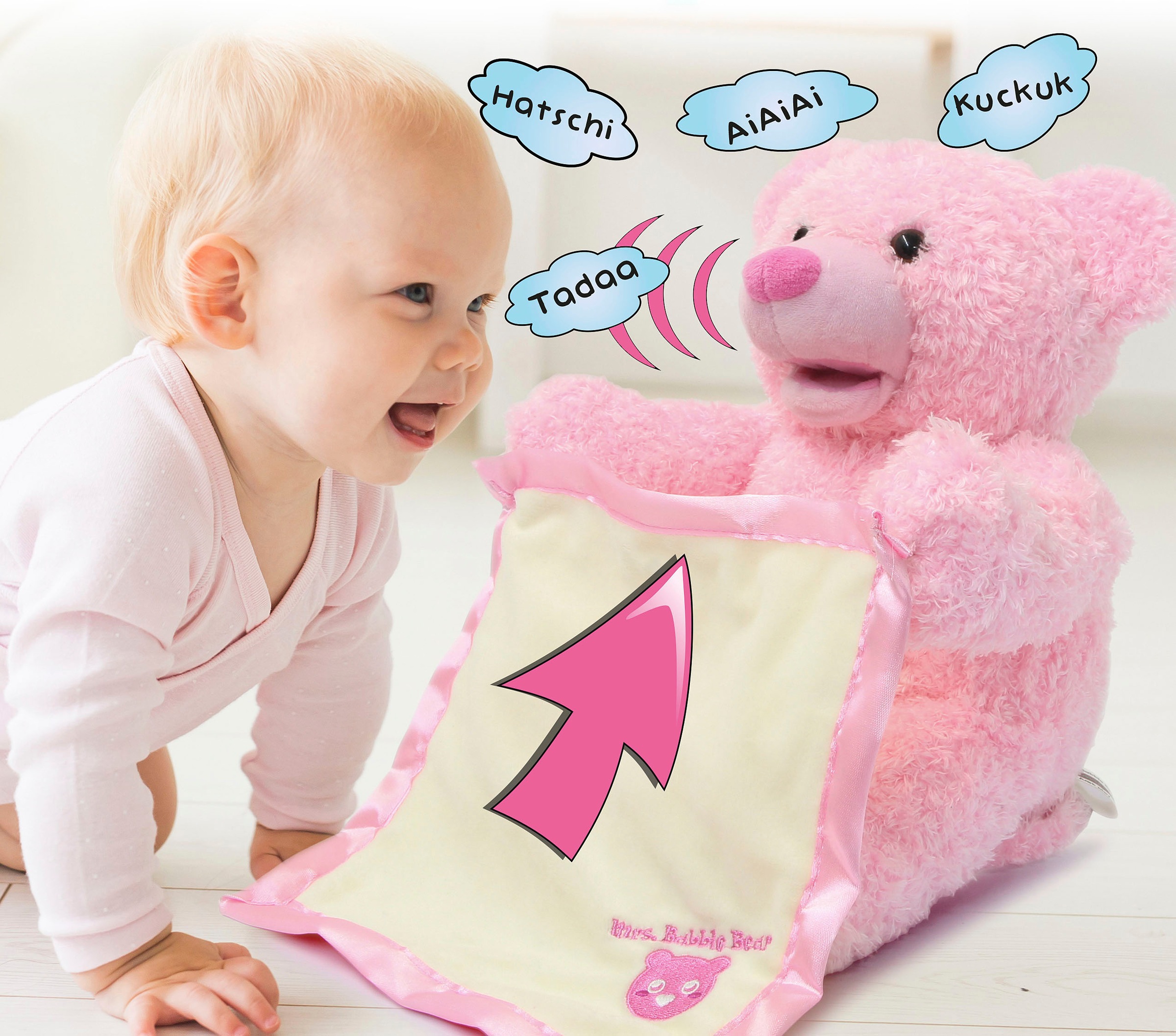 Jamara Kuscheltier »Mrs. Babble Bear pink«