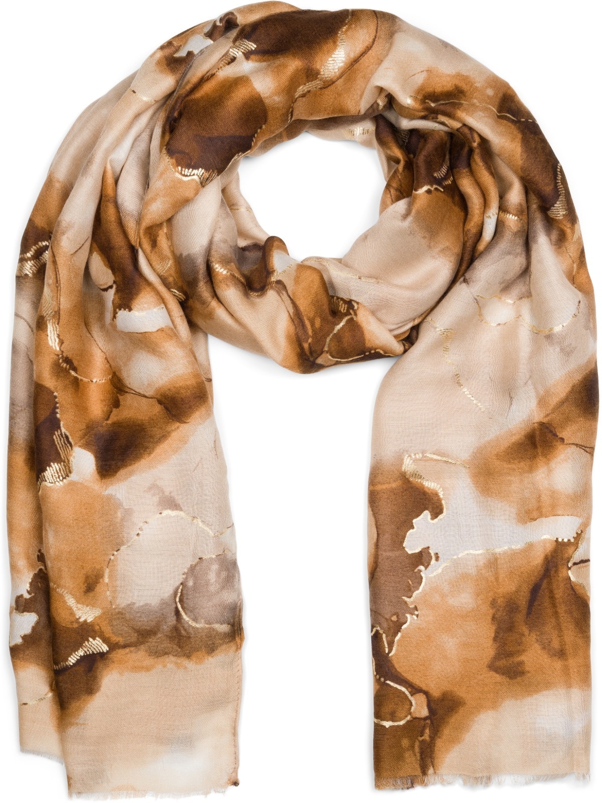 styleBREAKER Schal "Schal Marmor Muster Metallic Details" 1 Stk. günstig online kaufen