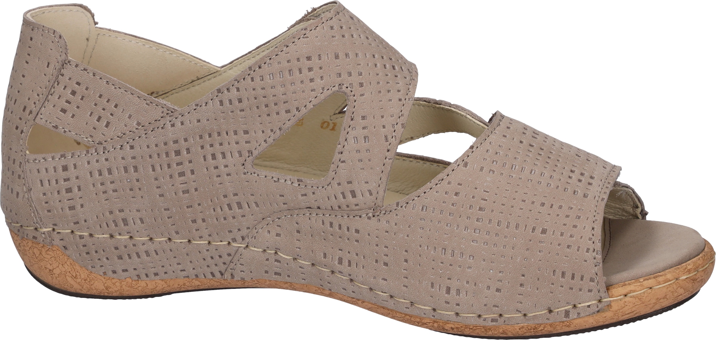 Waldläufer Sandale »HELIETT«, Keilsandalette, Sommerschuh, Komfortschuh, Klettverschlüsse, H-Weite