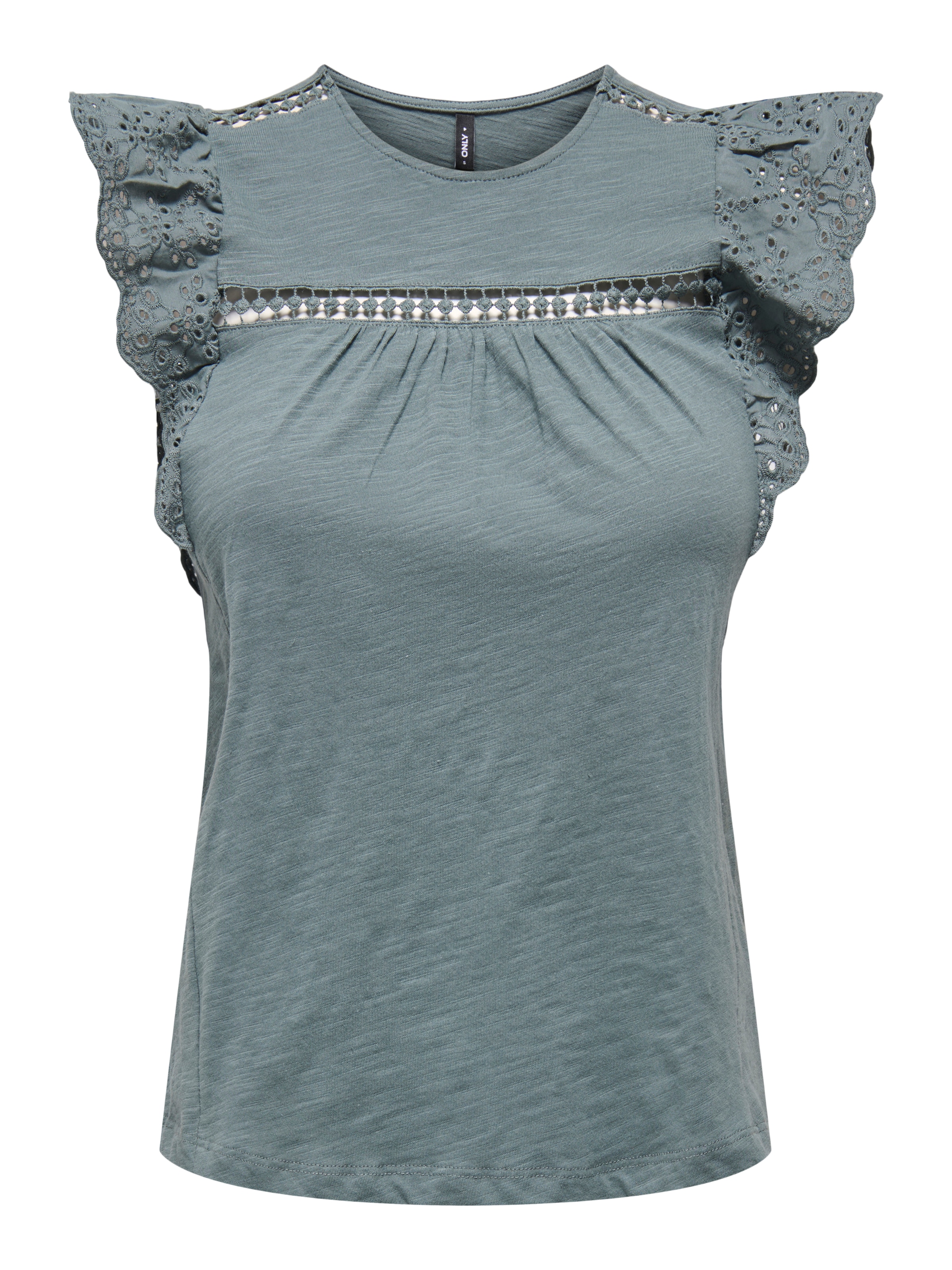 ONLY Kurzarmshirt "ONLLEA S/L FRILL MIX TOP JRS" günstig online kaufen